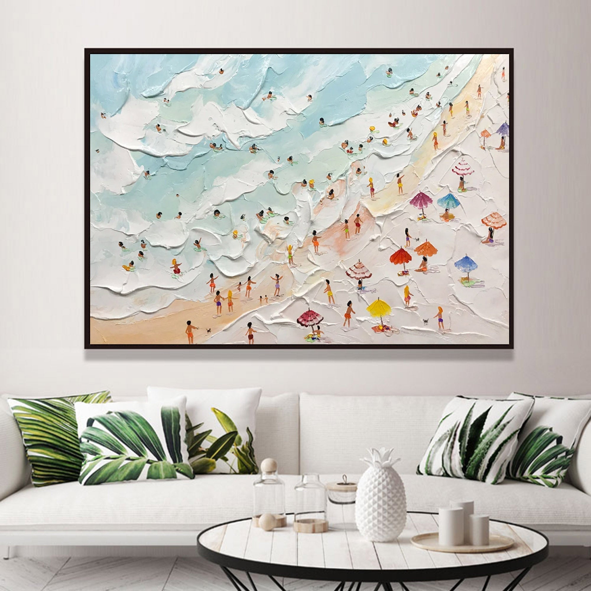 Plaster Art Texture Painting SG185 - Neutralighting
