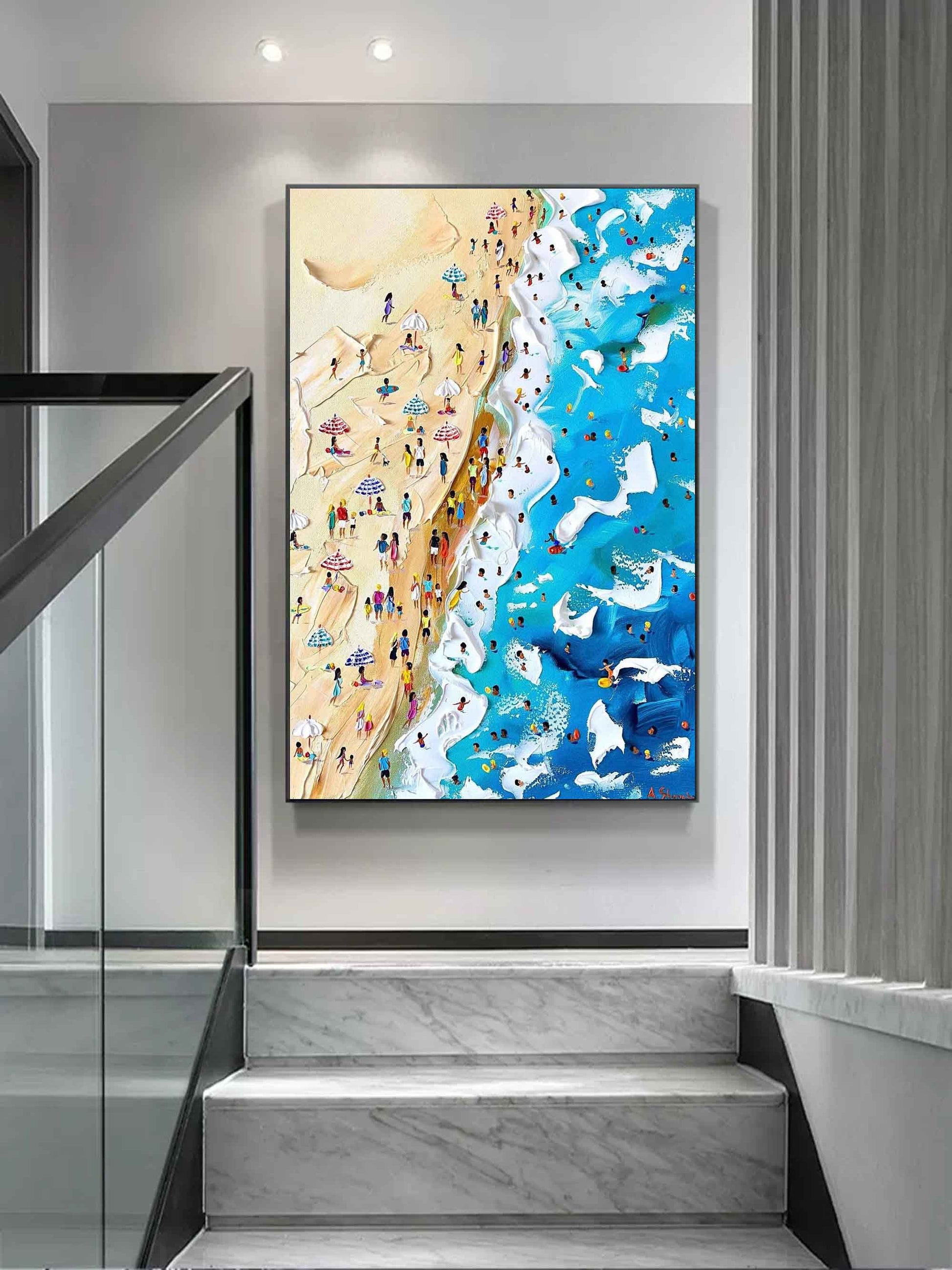 Plaster Art Texture Painting SG203 - Neutralighting