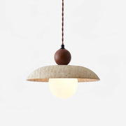 Soleil Travertine Pendant Light-Neutral Decor
