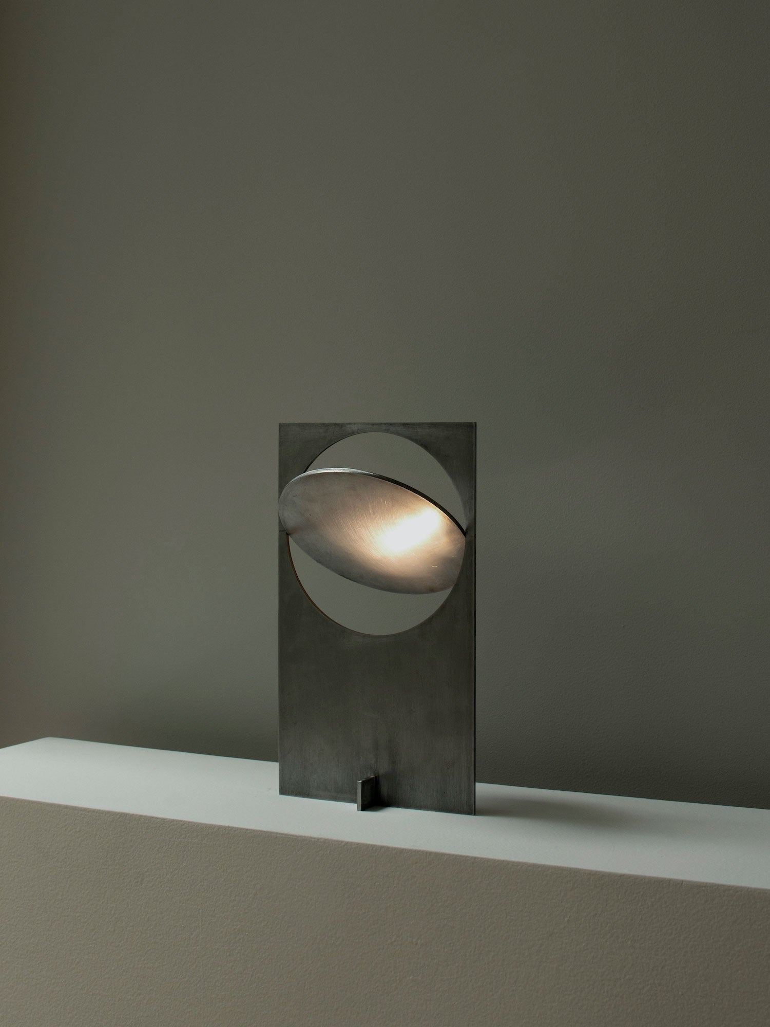 Sixor Steel Futuristic Table Lamp-Neutral Decor