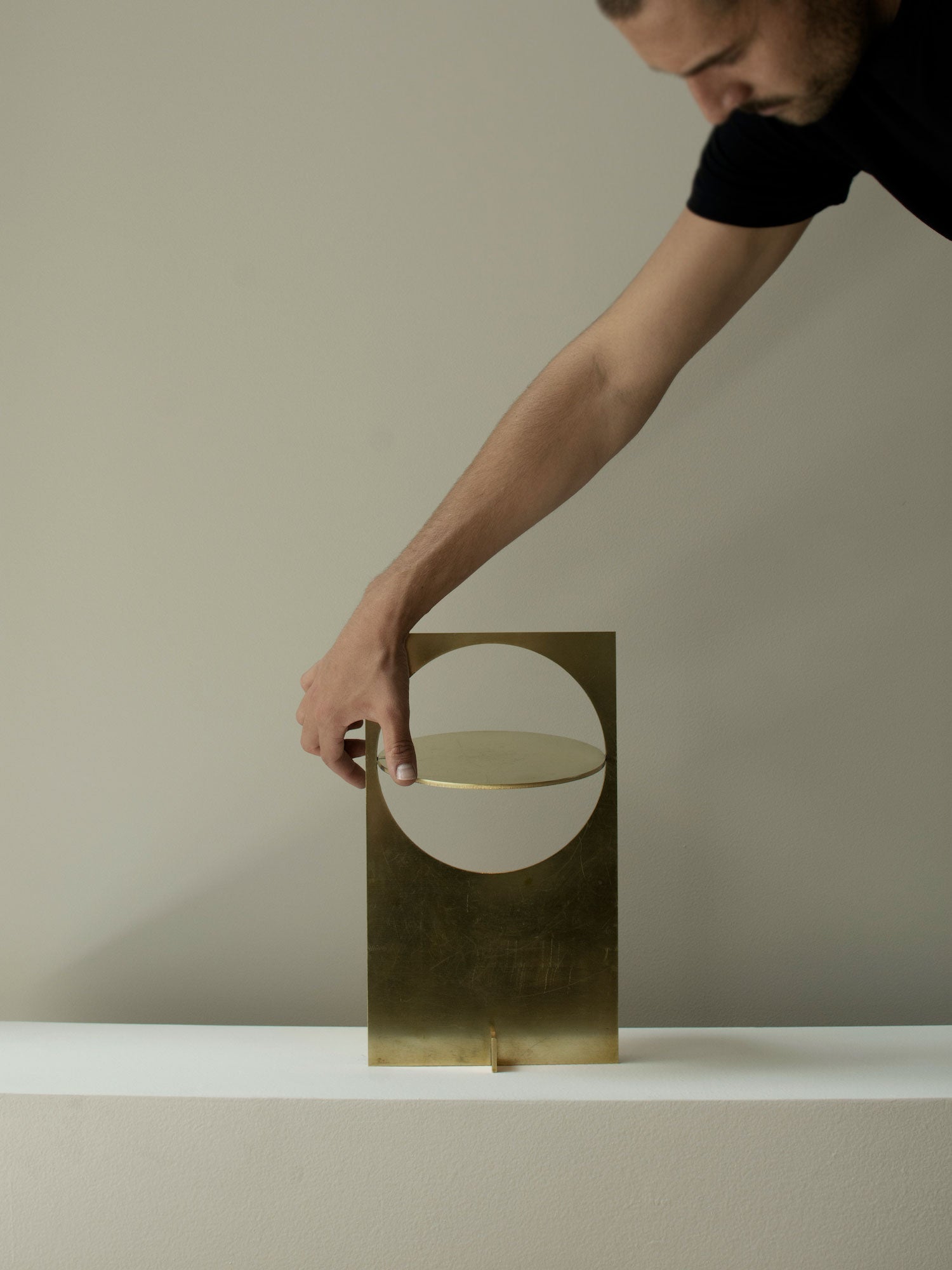 Sixor Steel Futuristic Table Lamp-Neutral Decor