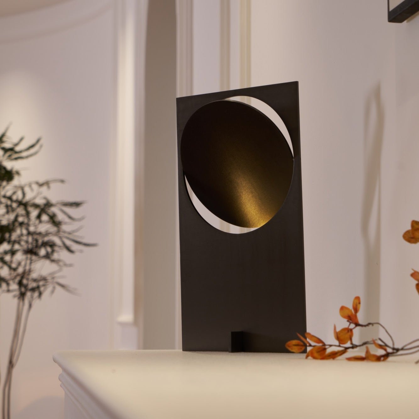 Sixor Steel Futuristic Table Lamp-Neutral Decor