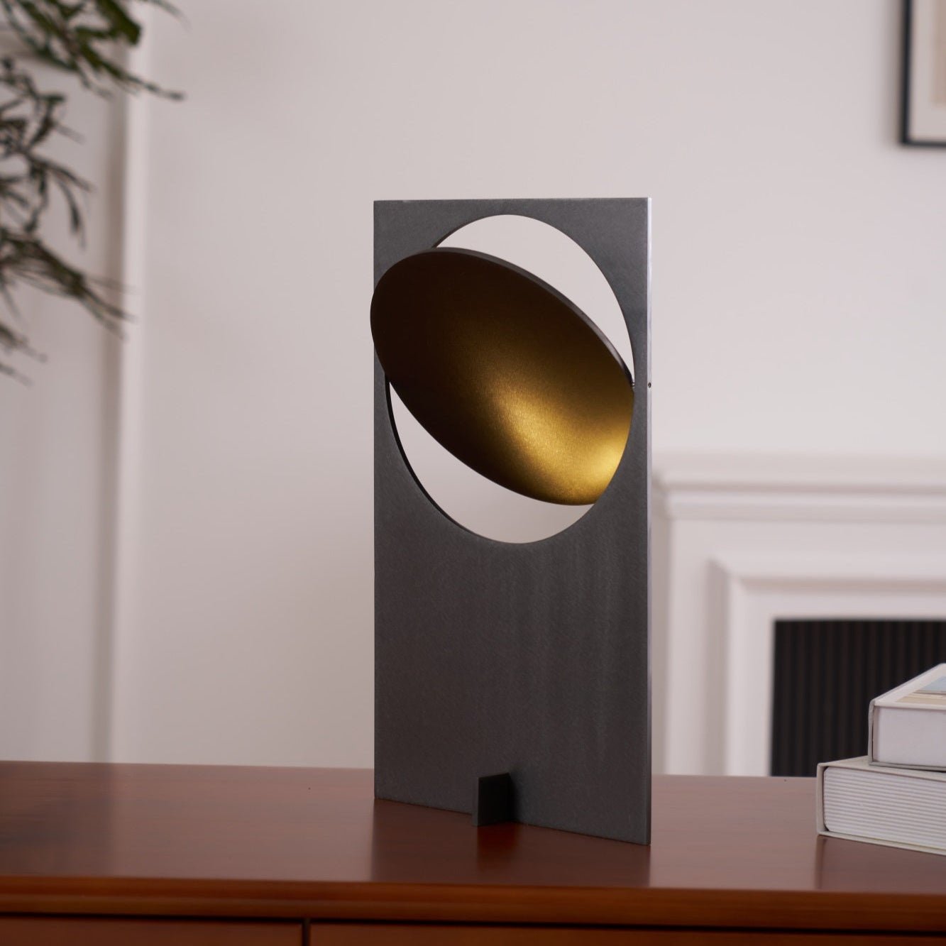 Sixor Steel Futuristic Table Lamp-Neutral Decor