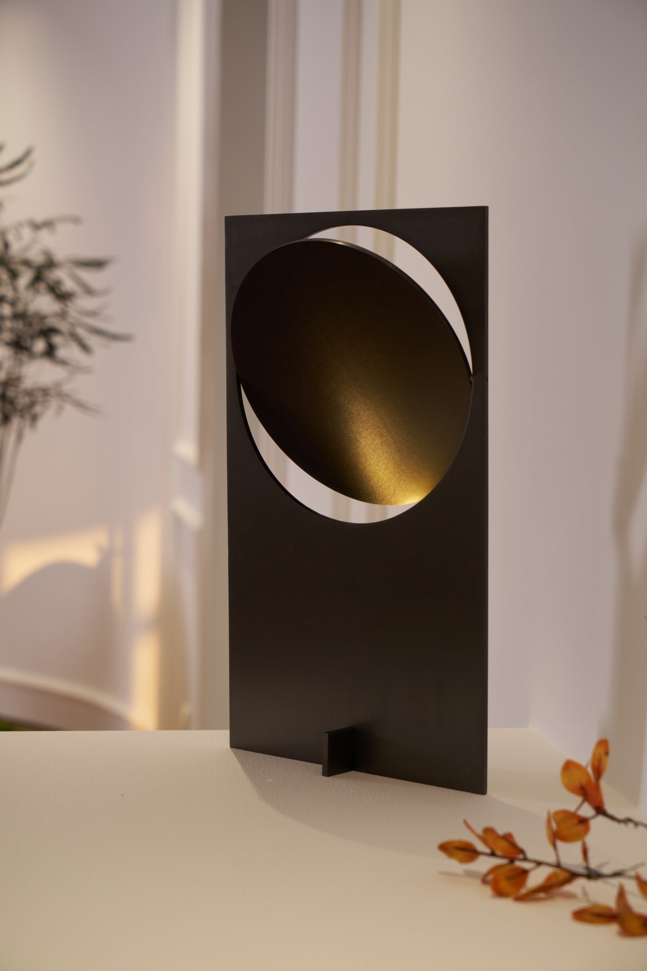 Sixor Steel Futuristic Table Lamp-Neutral Decor