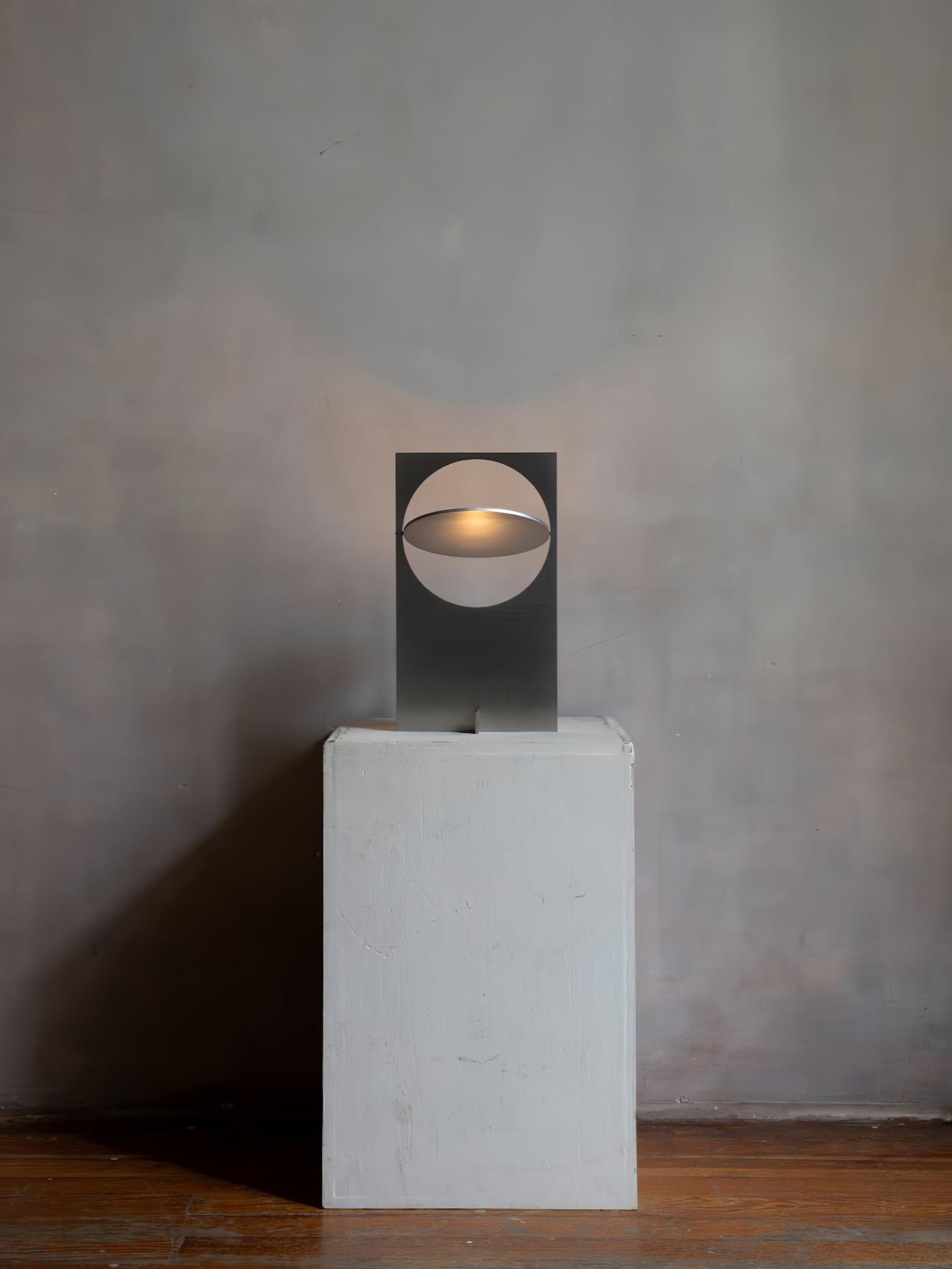 Sixor Steel Futuristic Table Lamp-Neutral Decor