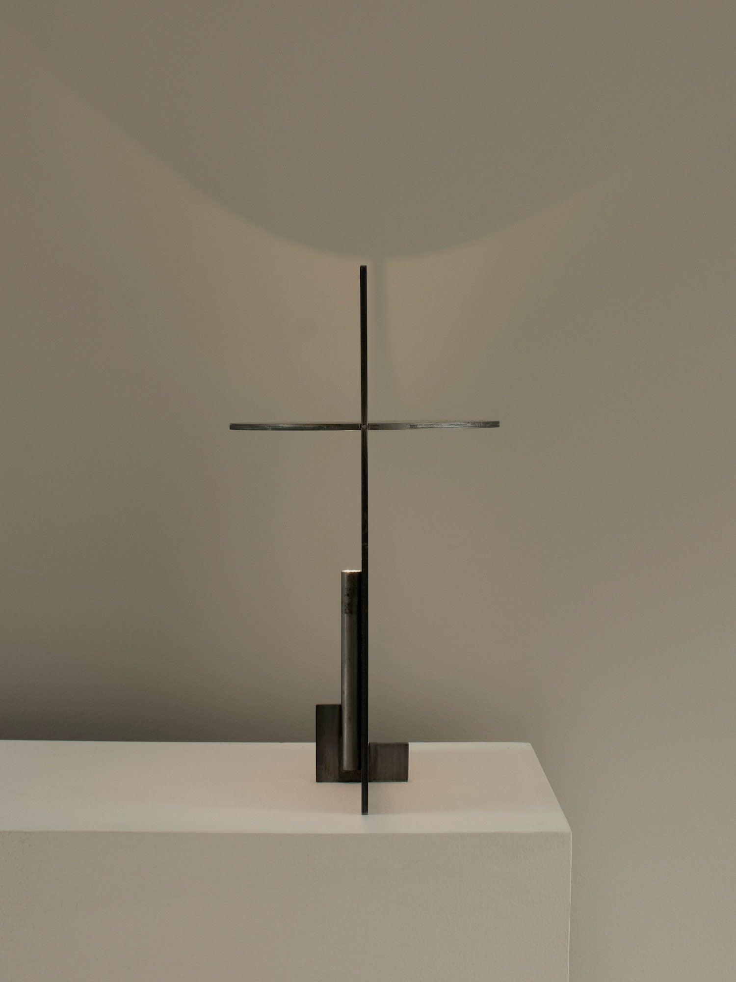 Sixor Steel Futuristic Table Lamp-Neutral Decor