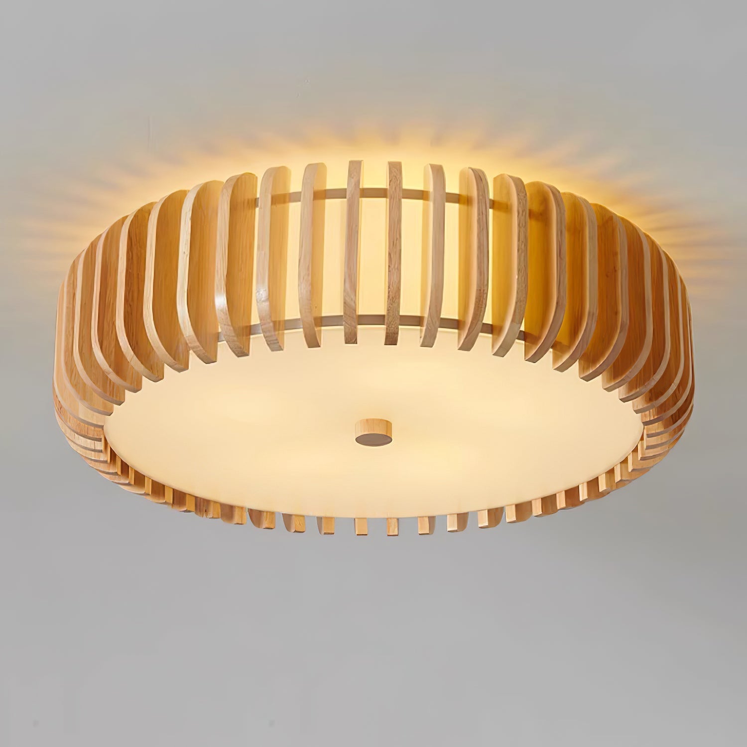 Vezorus Premium Elegance Wood Ceiling Lamp-Neutral Decor