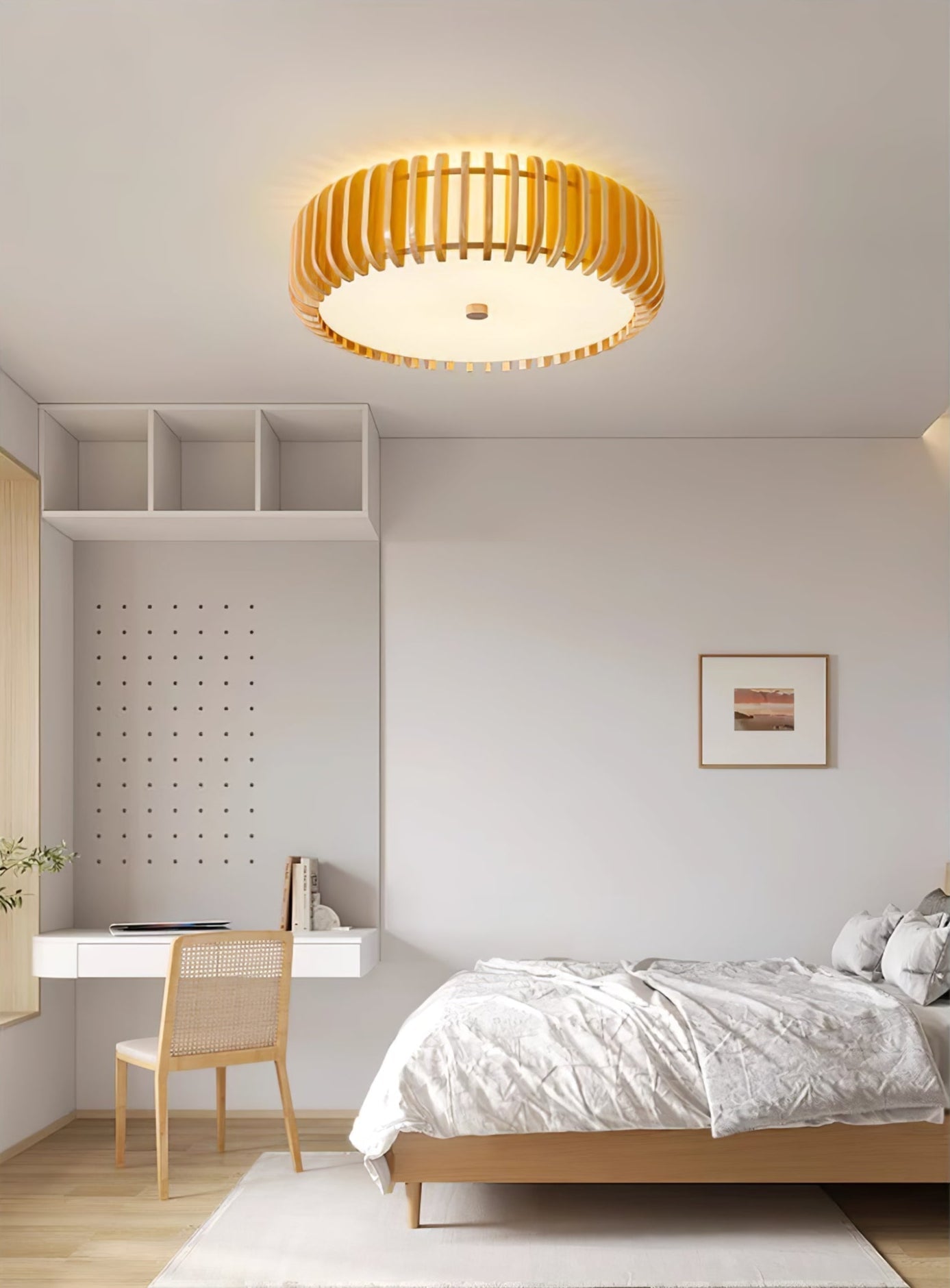 Vezorus Premium Elegance Wood Ceiling Lamp-Neutral Decor