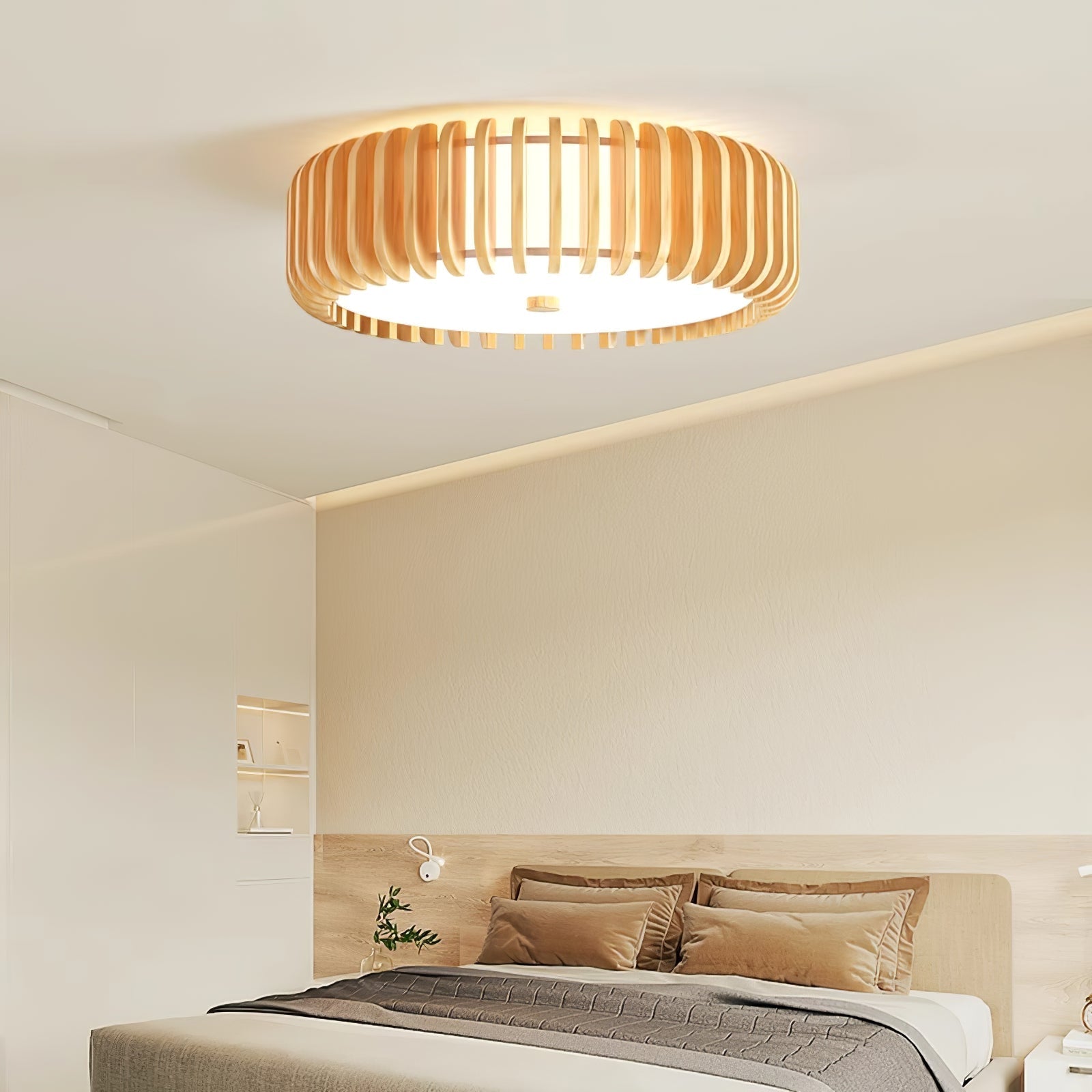 Vezorus Premium Elegance Wood Ceiling Lamp-Neutral Decor