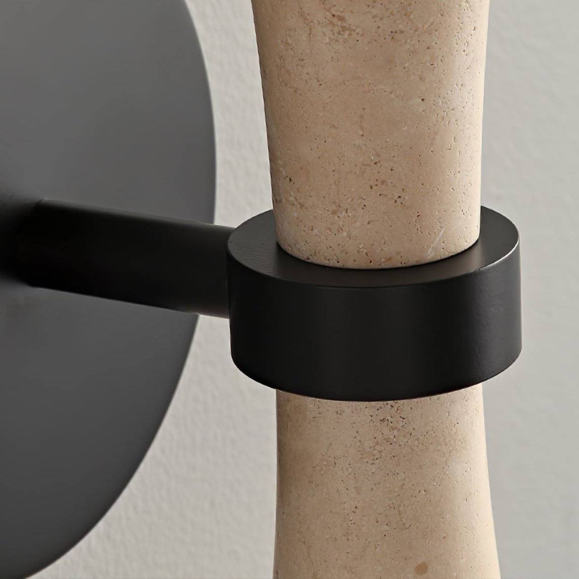 Oloriel Sculptural Travertine Wall Light-Neutral Decor