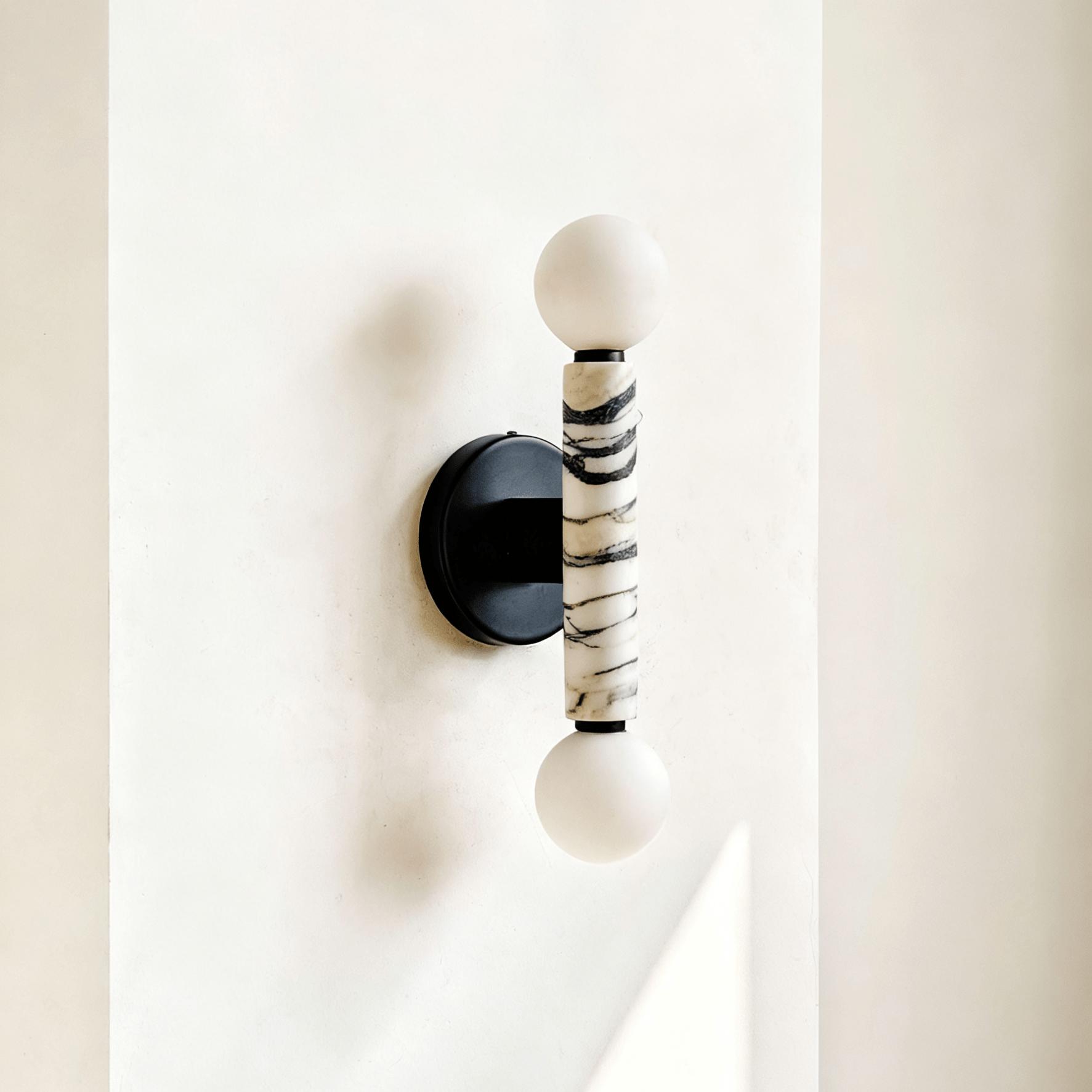 Obelisk Orb Sconce-Neutral Decor