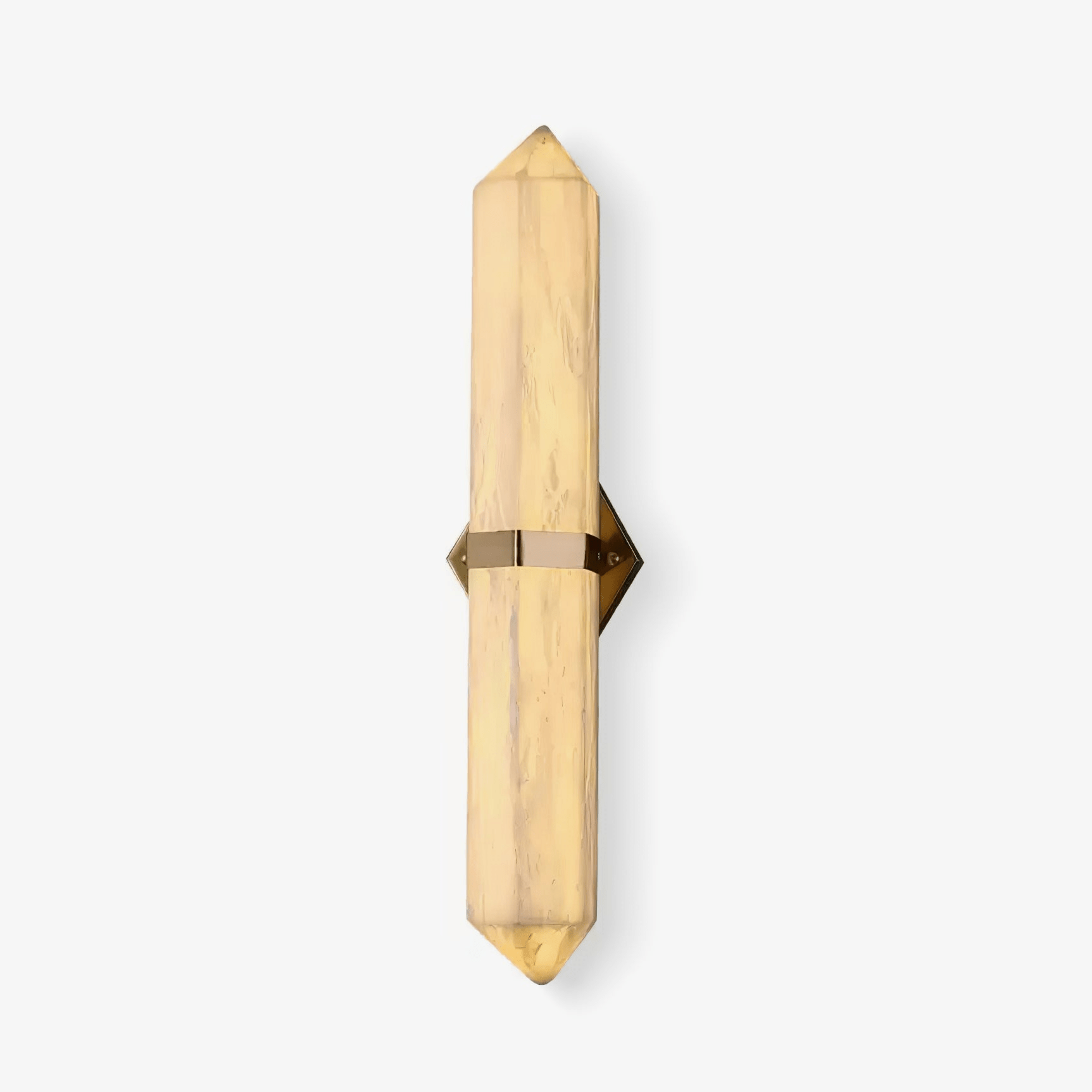 Lustra Wall Light Alabaster Brass for Bedroom-Neutral Decor