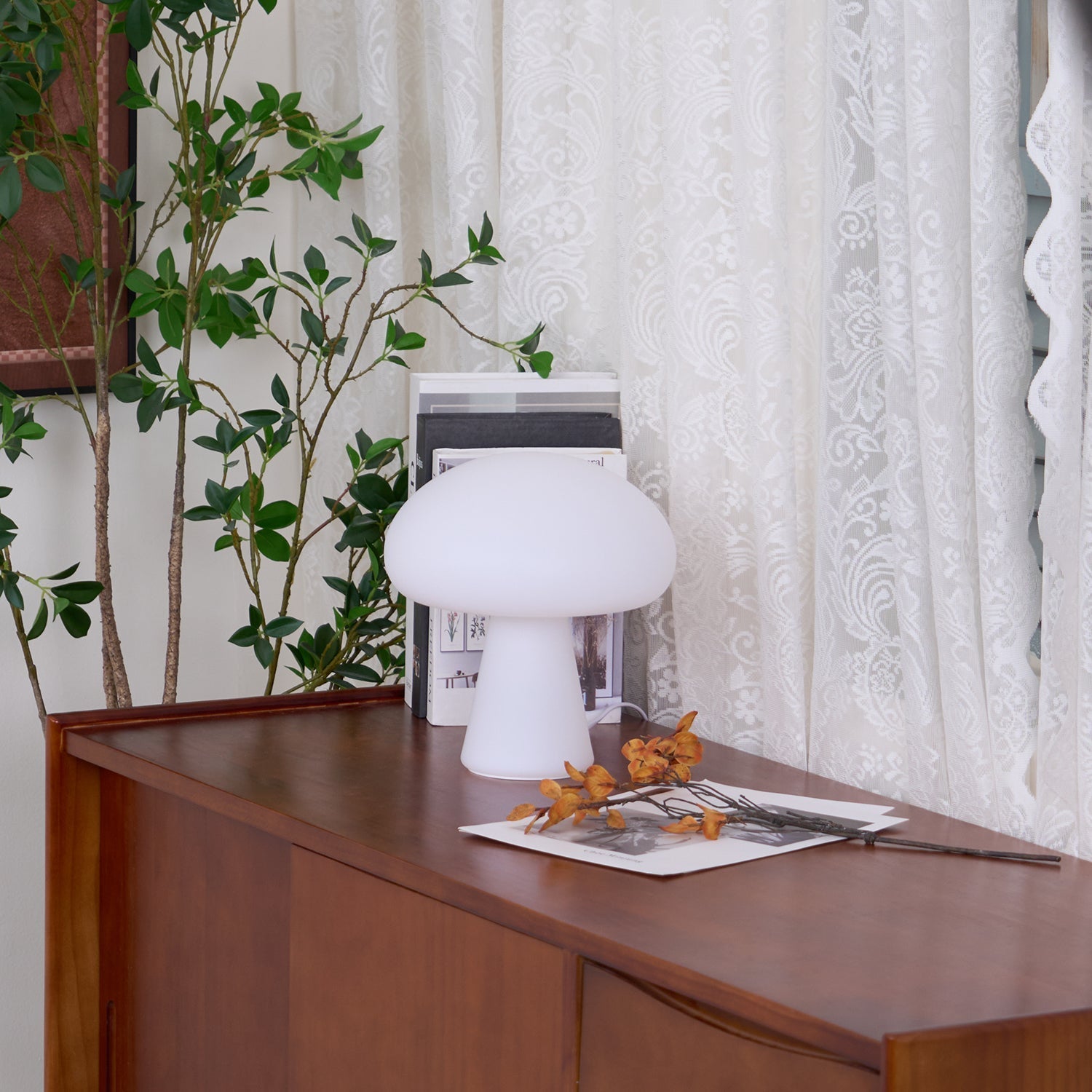Ombra Glass Whimsical Table Lamp-Neutral Decor