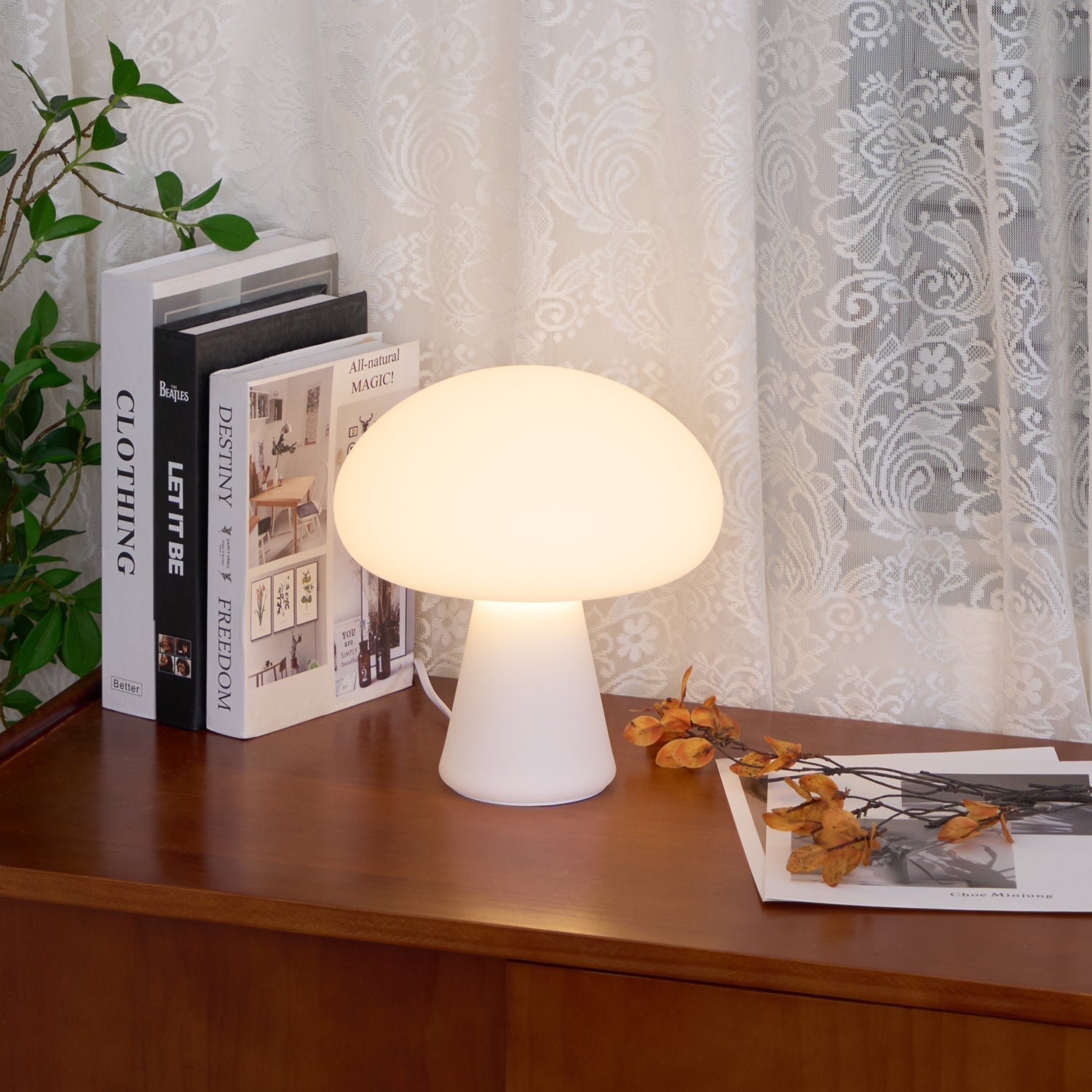 Ombra Glass Whimsical Table Lamp-Neutral Decor