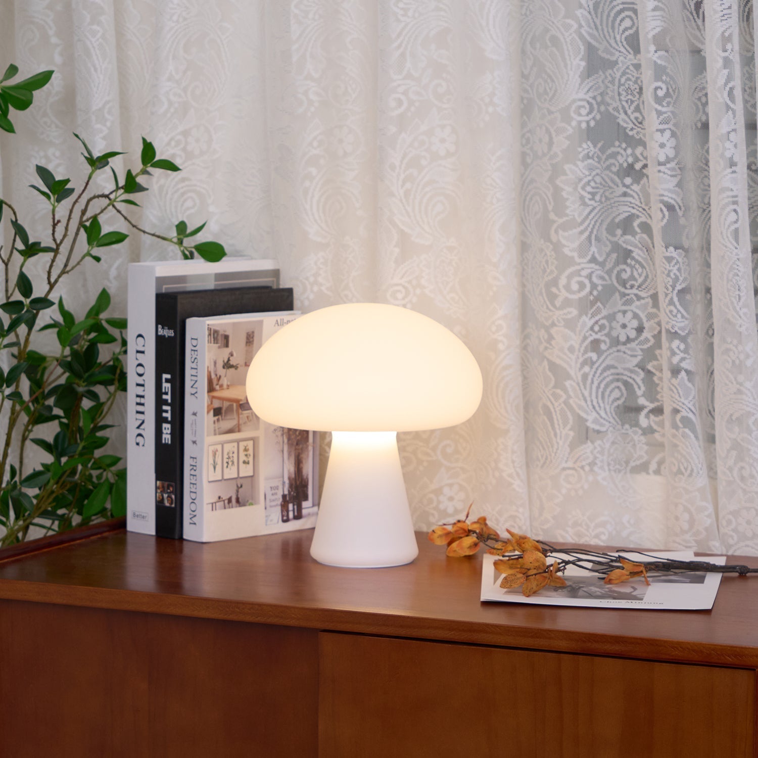 Ombra Glass Whimsical Table Lamp-Neutral Decor