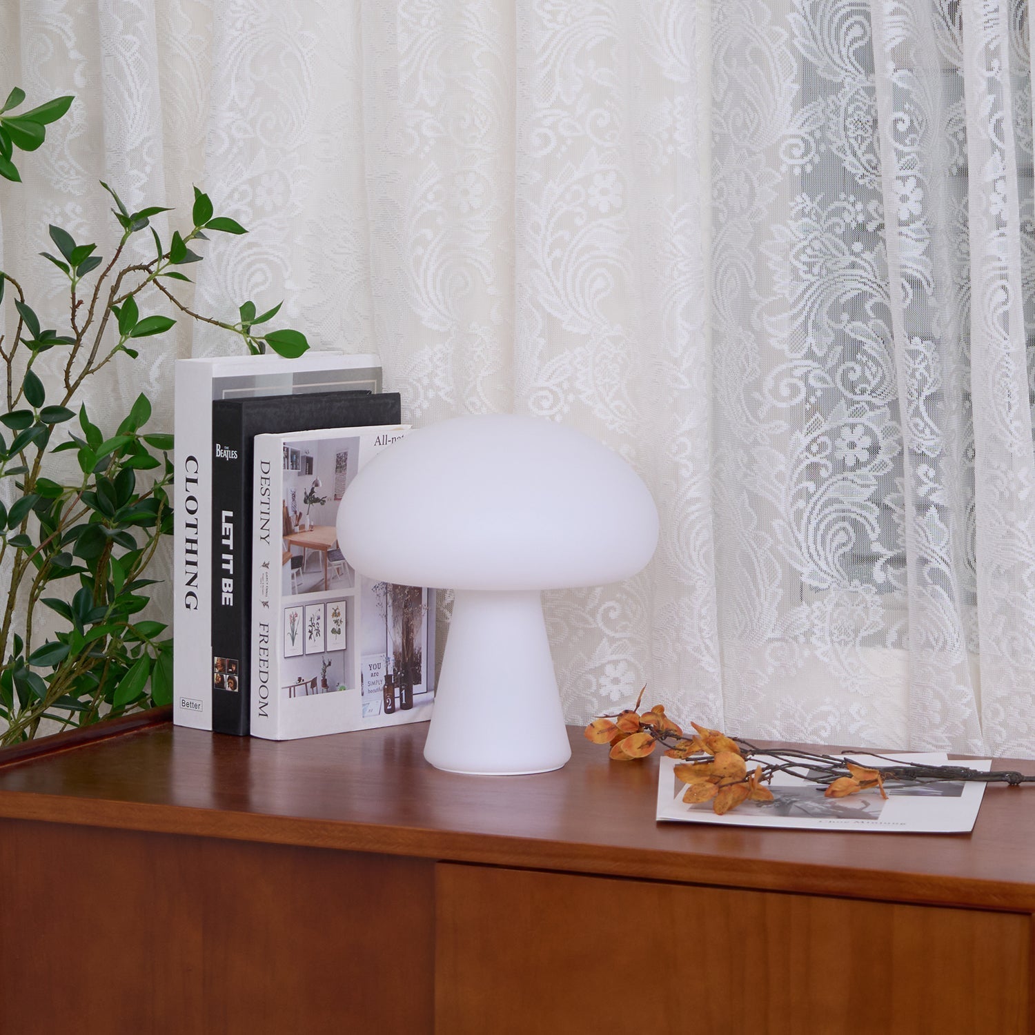 Ombra Glass Whimsical Table Lamp-Neutral Decor