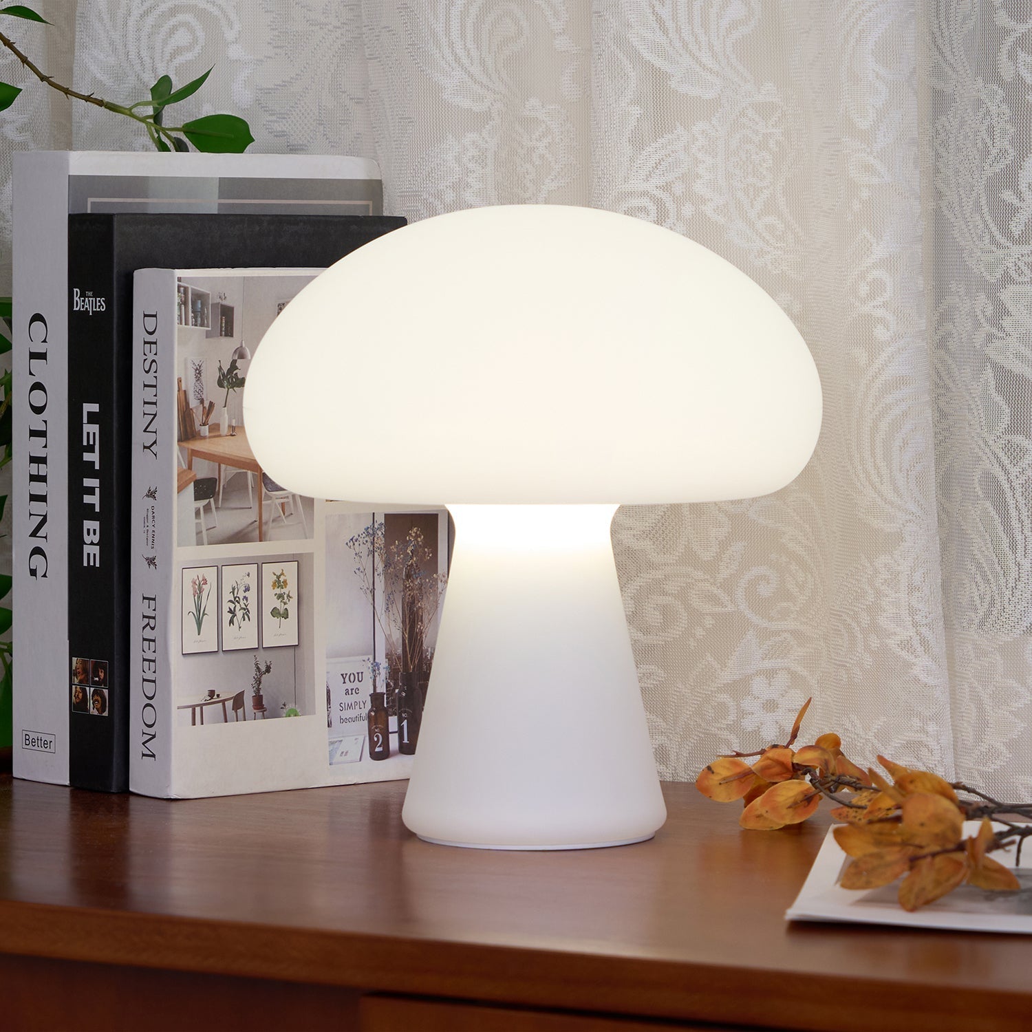Ombra Glass Whimsical Table Lamp-Neutral Decor
