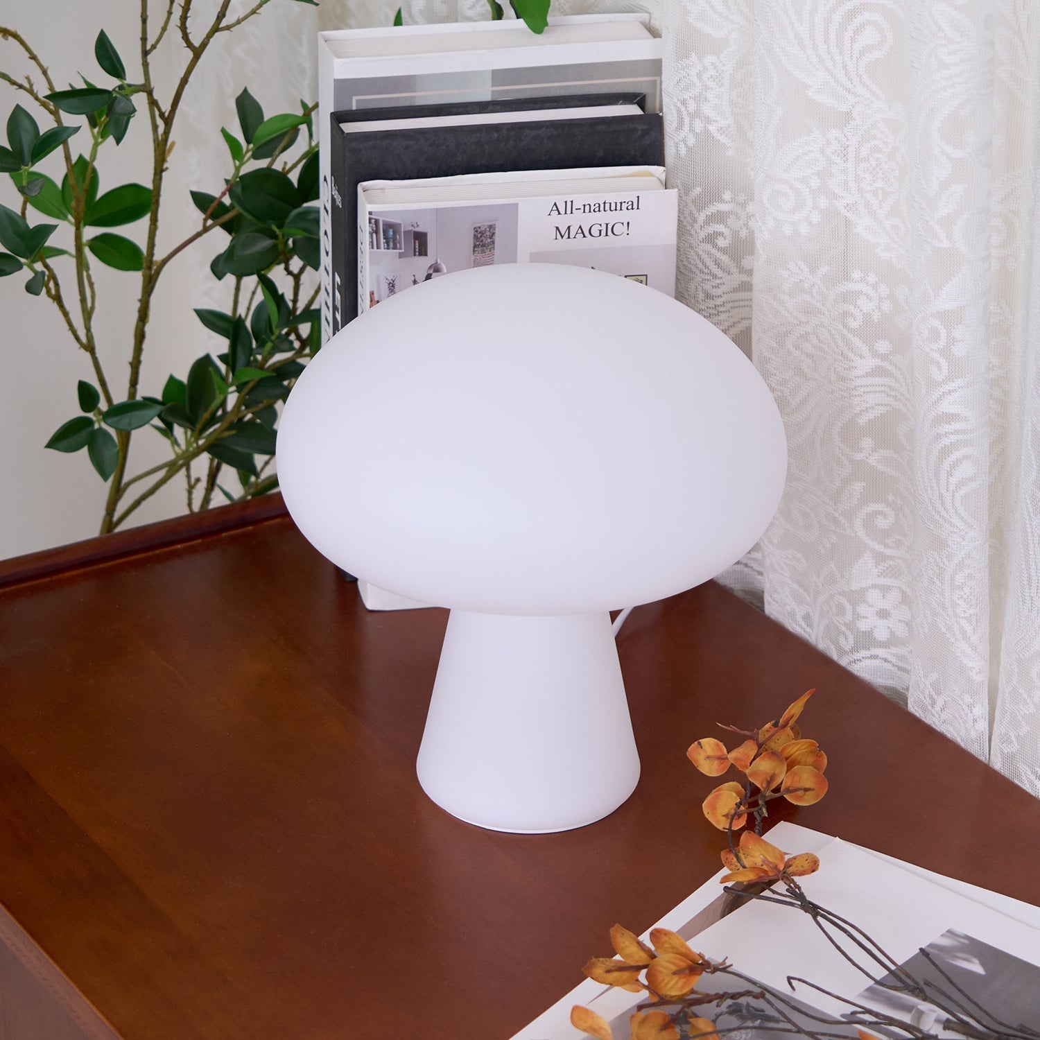 Ombra Glass Whimsical Table Lamp-Neutral Decor