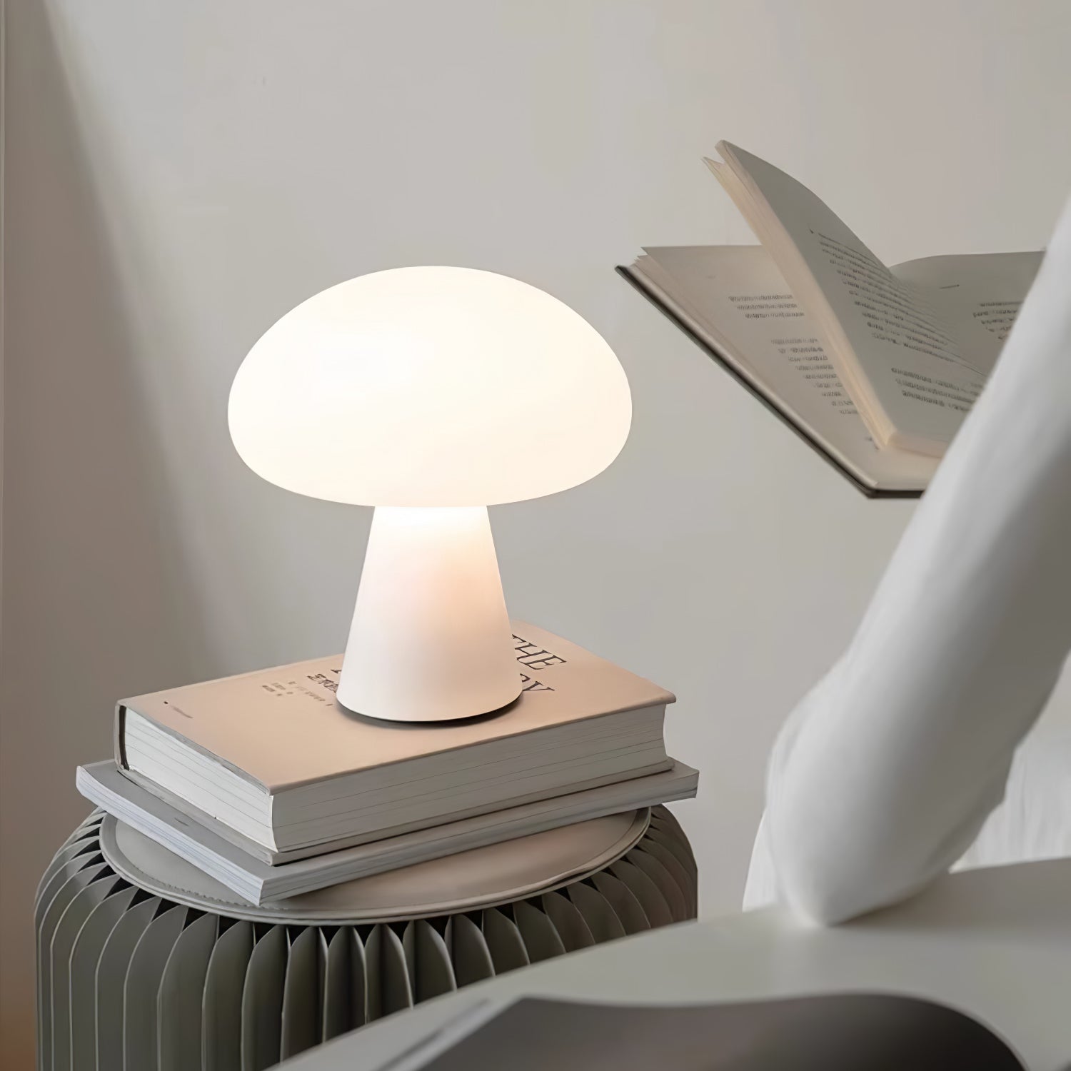 Ombra Glass Whimsical Table Lamp-Neutral Decor