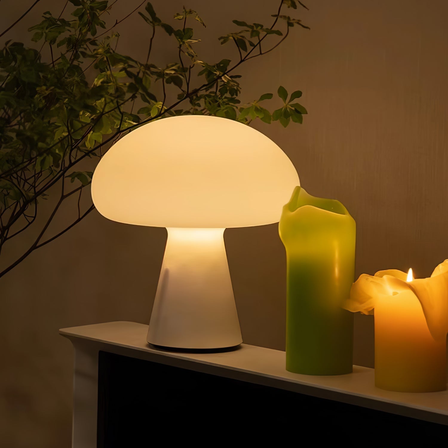 Ombra Glass Whimsical Table Lamp-Neutral Decor