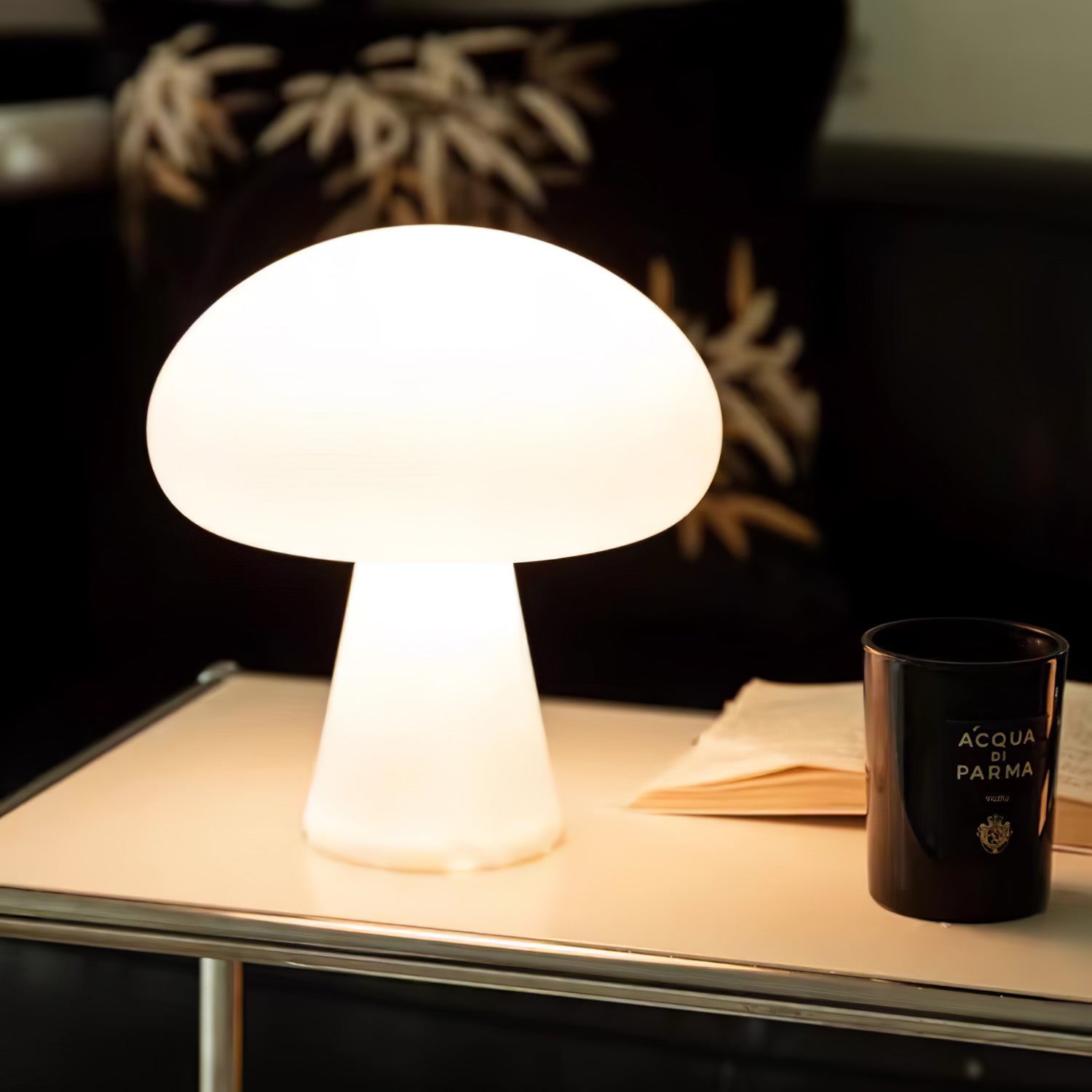 Ombra Glass Whimsical Table Lamp-Neutral Decor