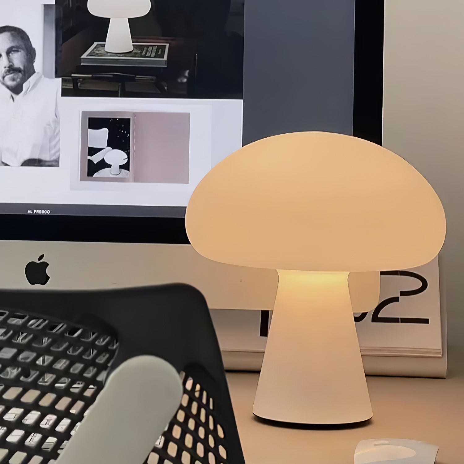 Ombra Glass Whimsical Table Lamp-Neutral Decor
