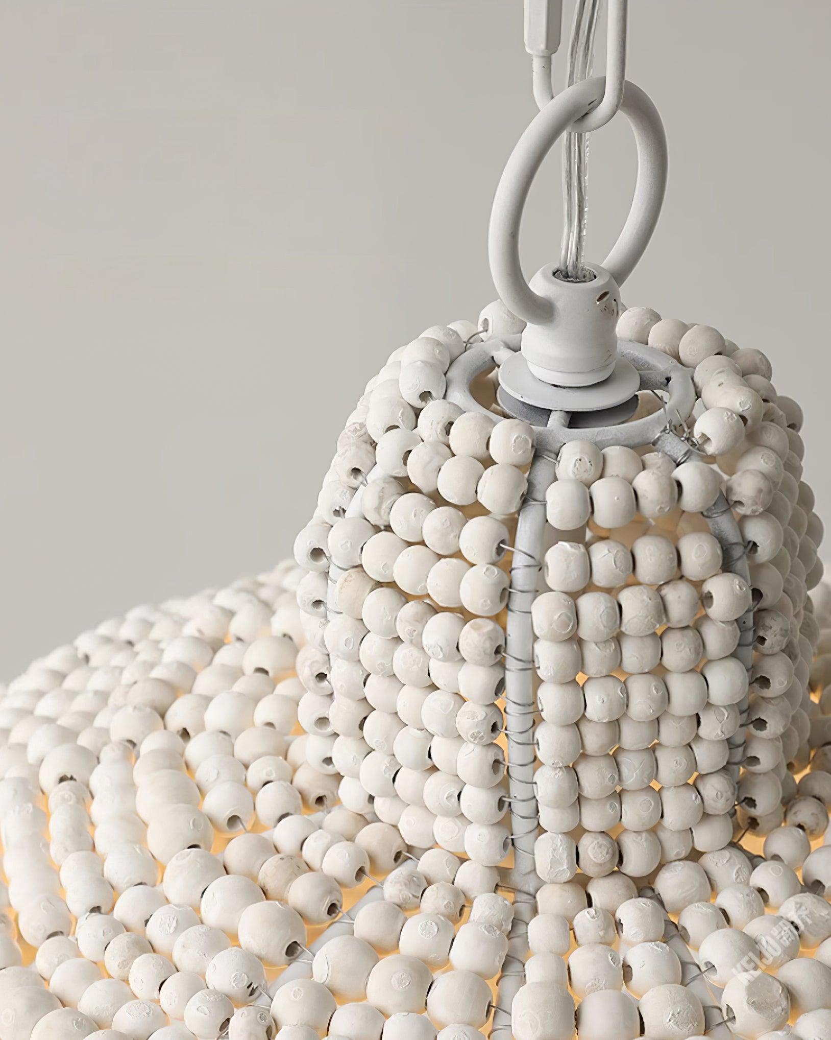 Beadora Contemporary Beads Pendant Lamp-Neutral Decor