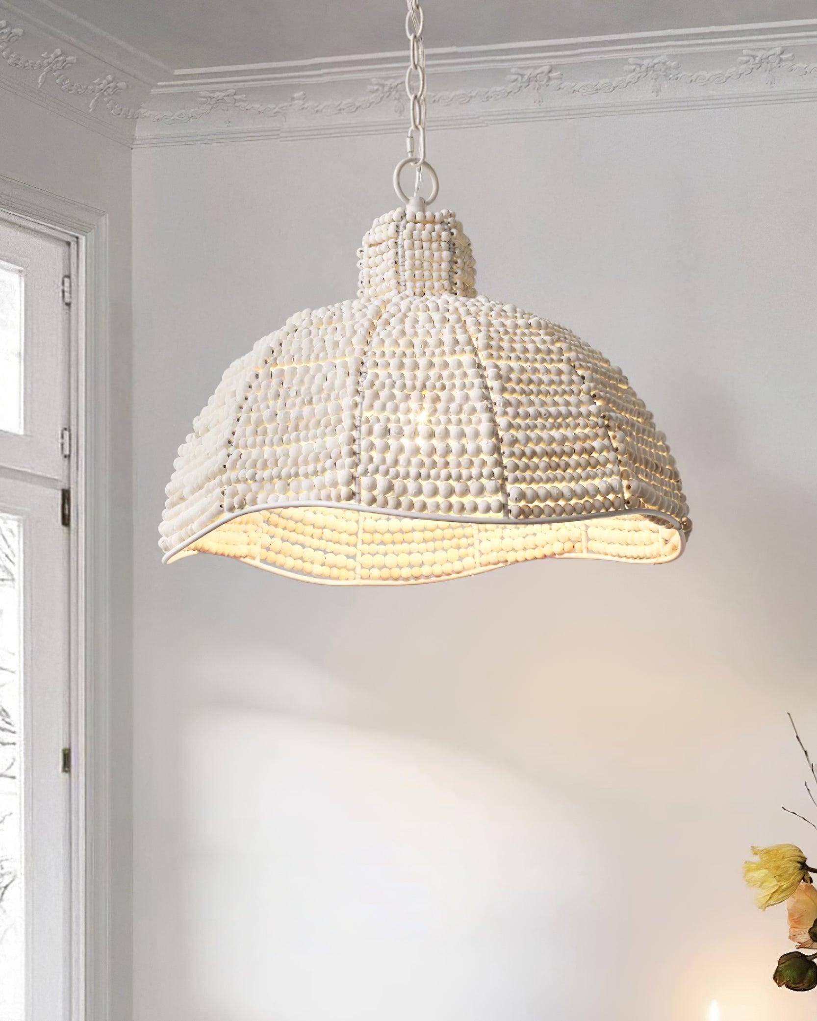 Beadora Contemporary Beads Pendant Lamp-Neutral Decor