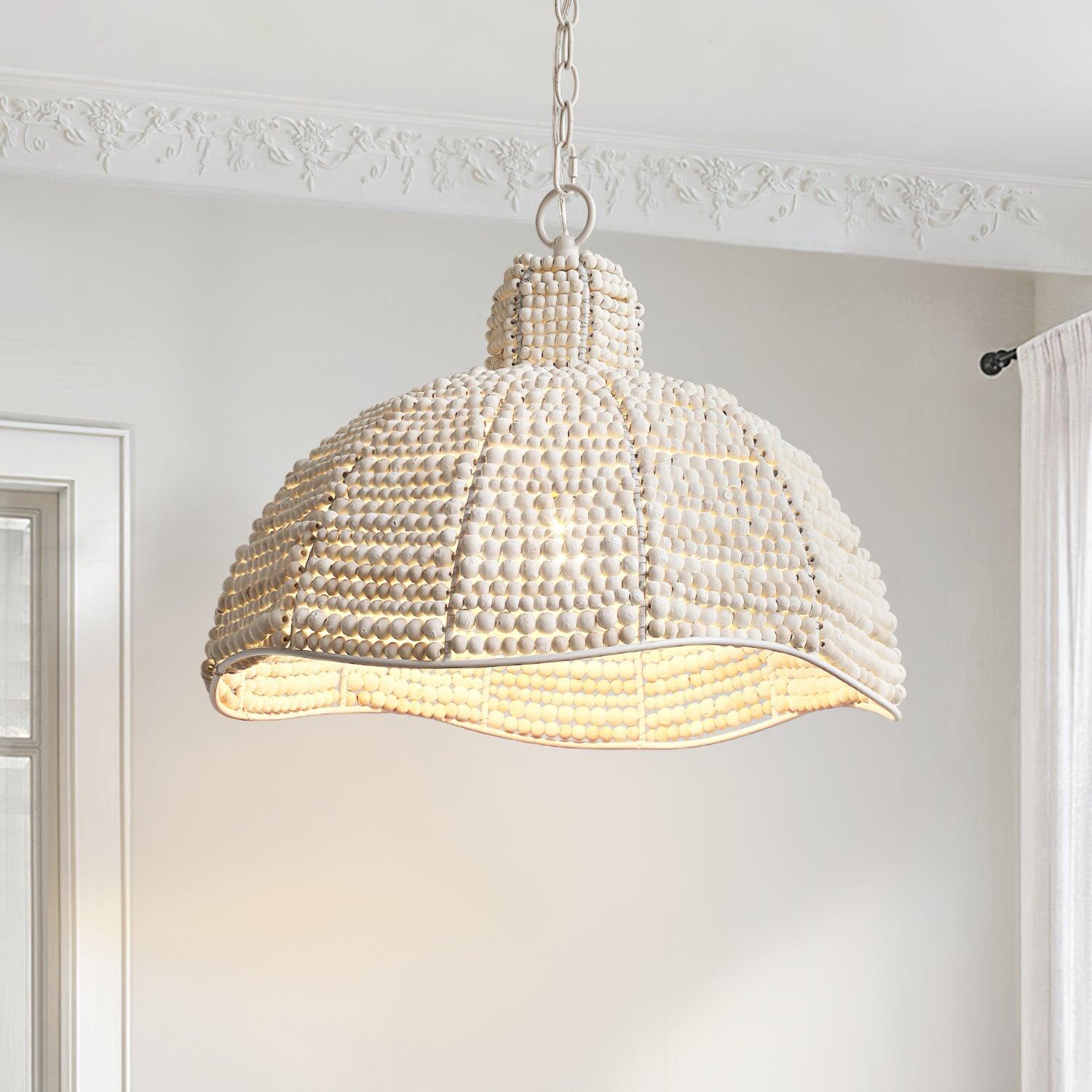Beadora Contemporary Beads Pendant Lamp-Neutral Decor