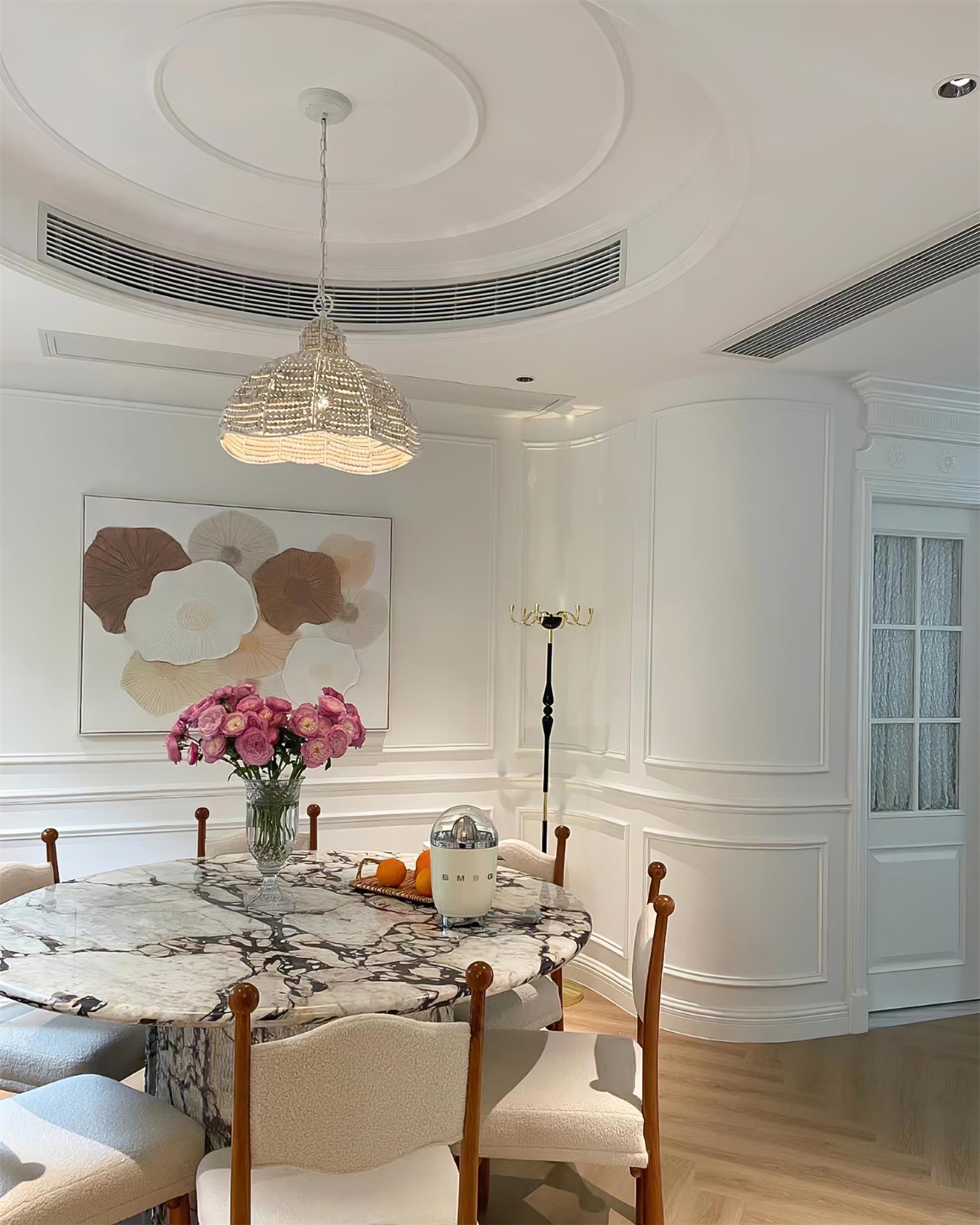 Beadora Contemporary Beads Pendant Lamp-Neutral Decor