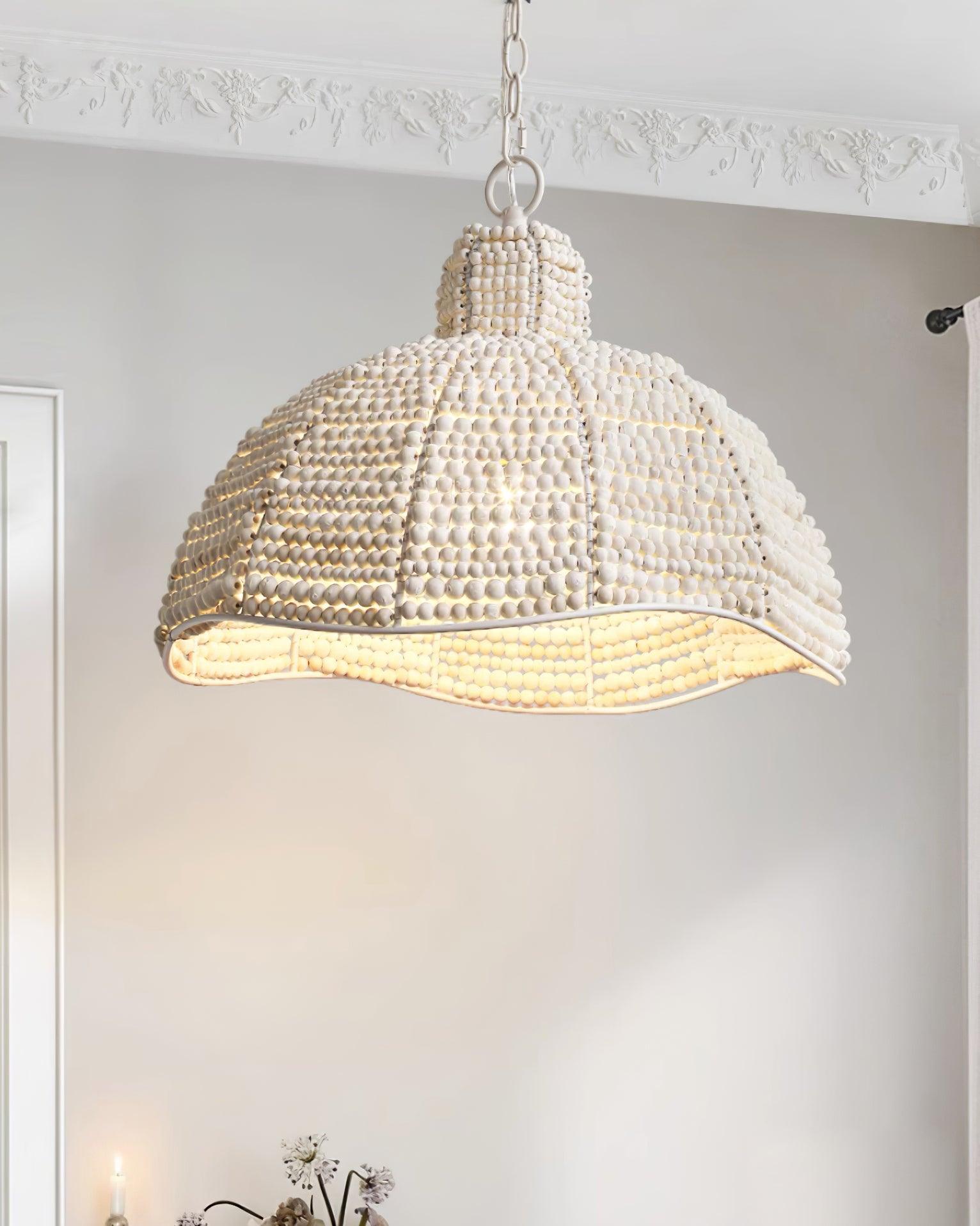 Beadora Contemporary Beads Pendant Lamp-Neutral Decor