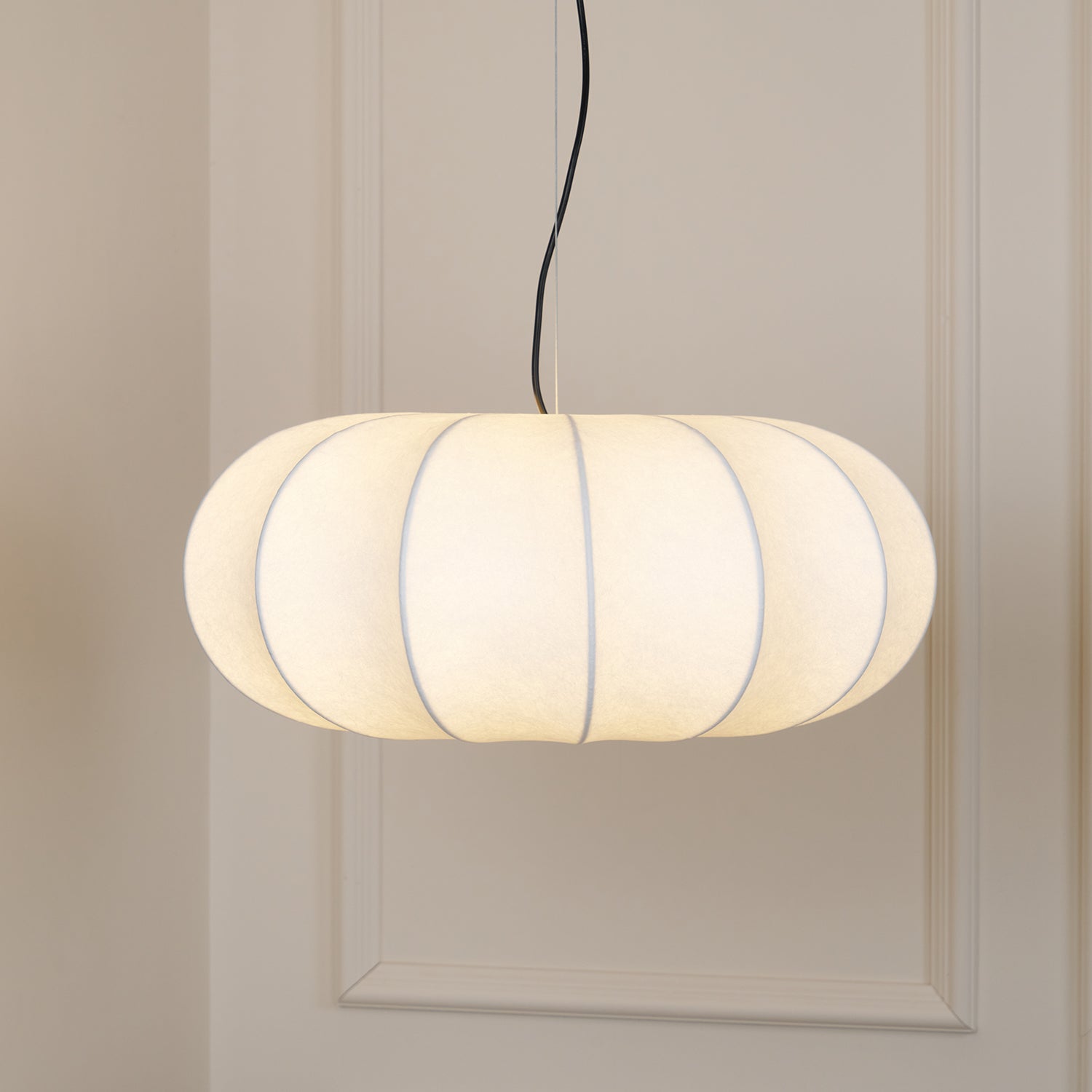 Bovena Silk Traditional Pendant Lamp-Neutral Decor