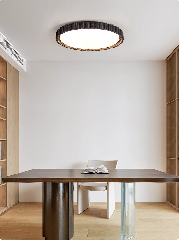 Obsidian Aura Ceiling Light-Neutral Decor