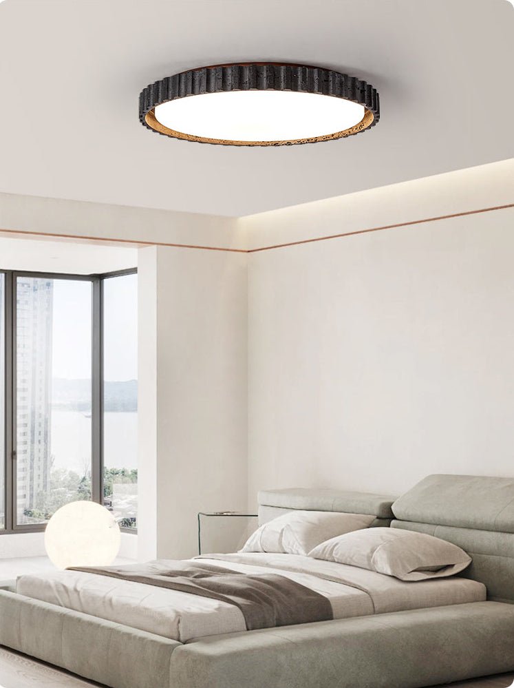 Obsidian Aura Ceiling Light-Neutral Decor