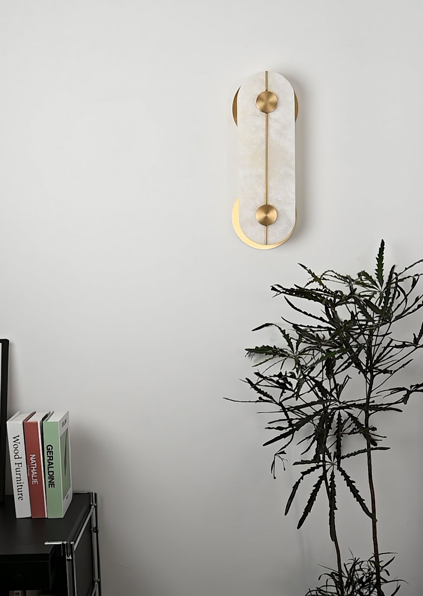 Selene Alabaster Wall Light-Neutral Decor