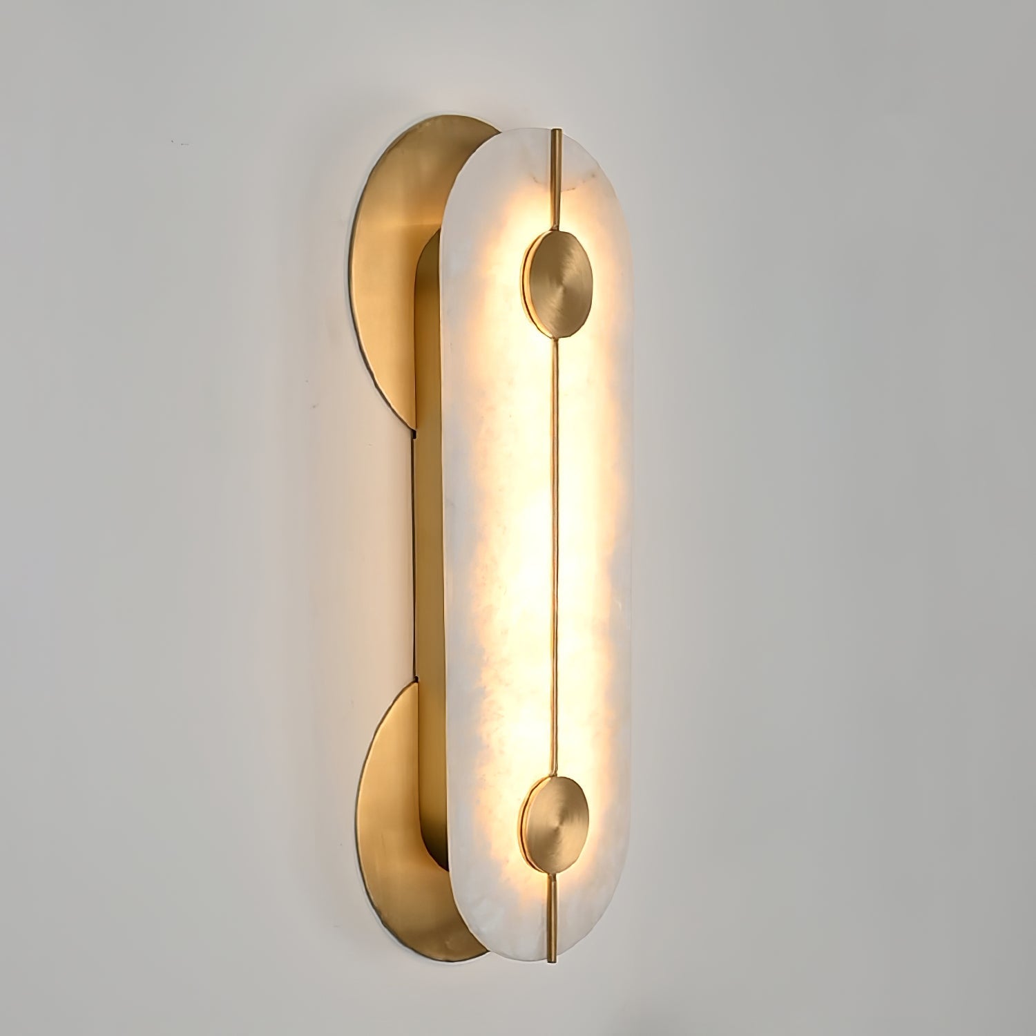 Selene Alabaster Wall Light-Neutral Decor