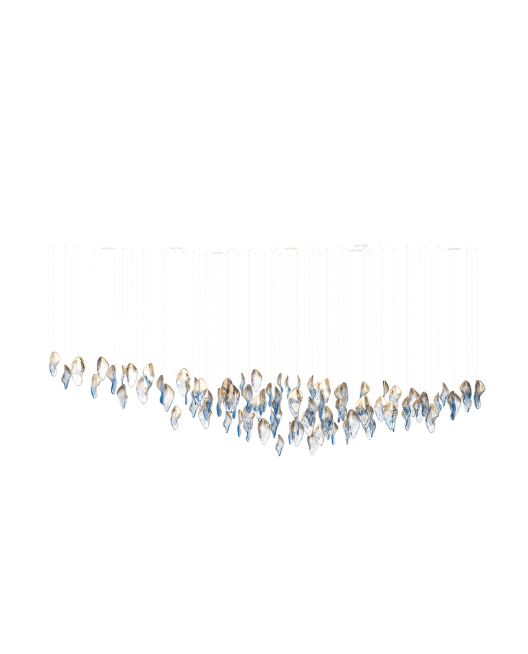 Ocean Drift Blown Glass Customize Chandelier-Neutral Decor