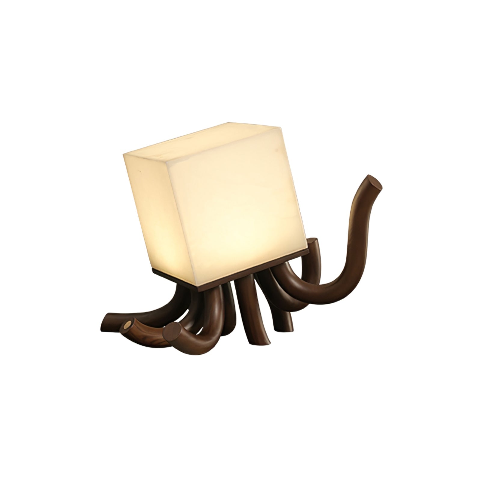 Dravk Tentacle Alabaster Table Lamp-Neutral Decor