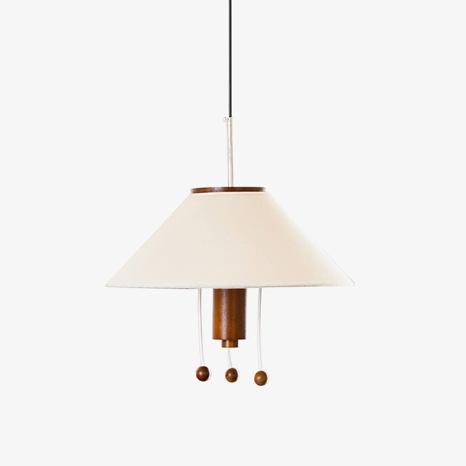 Zathee Nordic Art Classic Wood Fabric Pendant Lamp-Neutral Decor