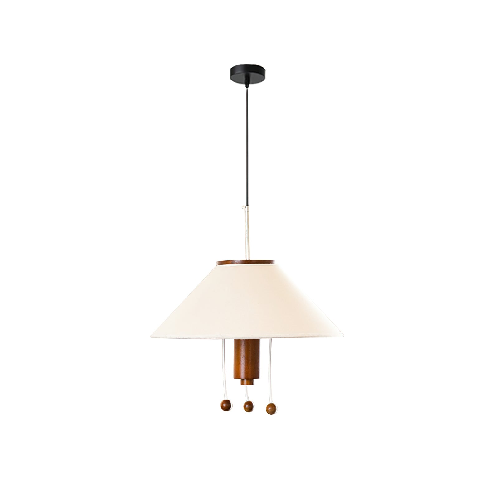 Zathee Nordic Art Classic Wood Fabric Pendant Lamp-Neutral Decor