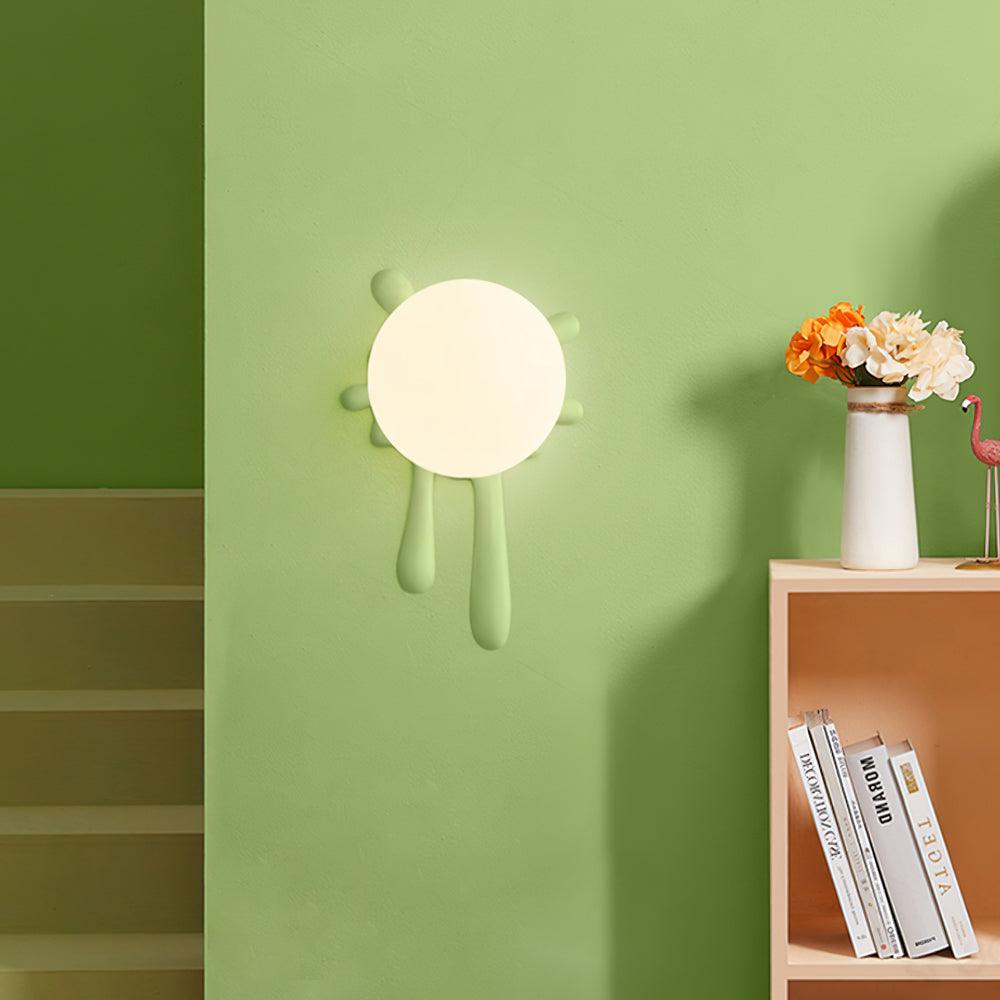 Wall Lamp Abstract Resin Splash Globe