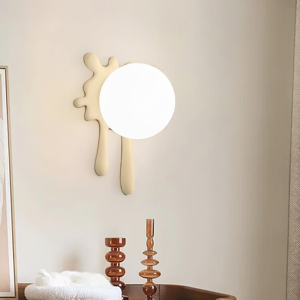 Wall Lamp Abstract Resin Splash Globe