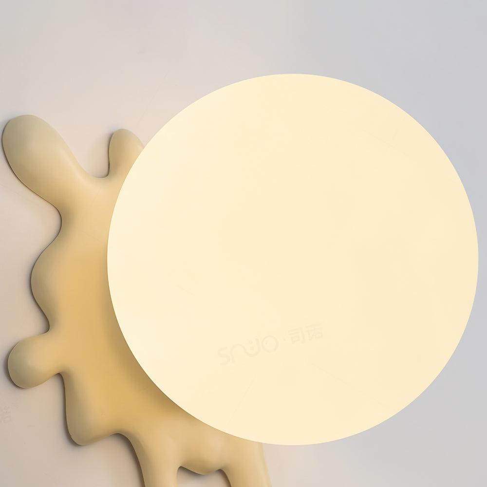 Wall Lamp Abstract Resin Splash Globe