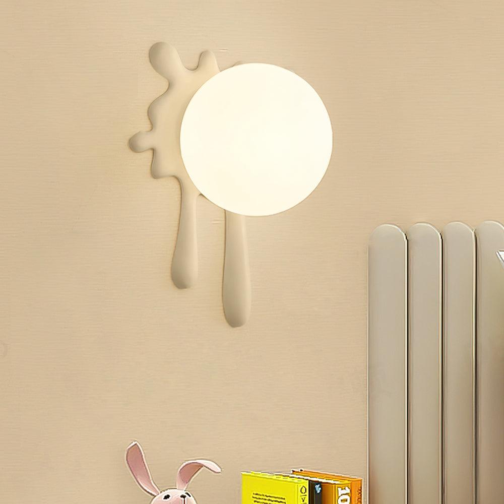 Wall Lamp Abstract Resin Splash Globe