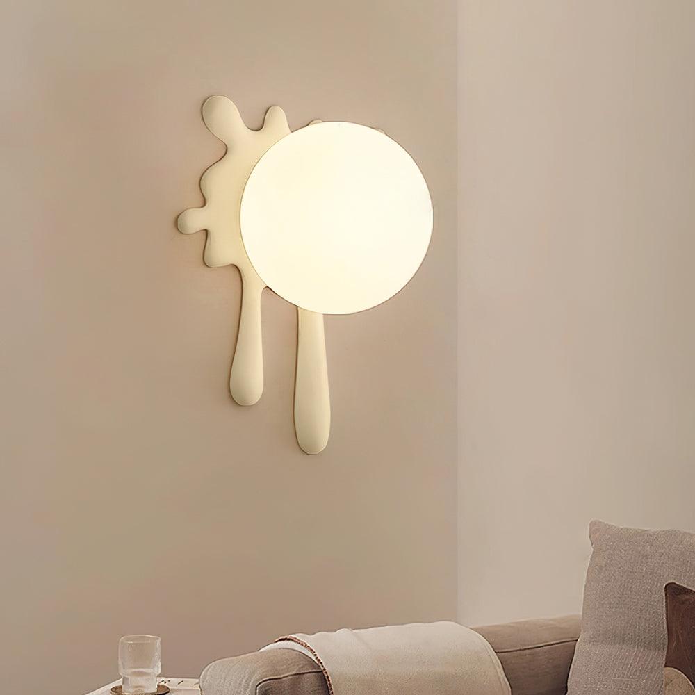 Wall Lamp Abstract Resin Splash Globe