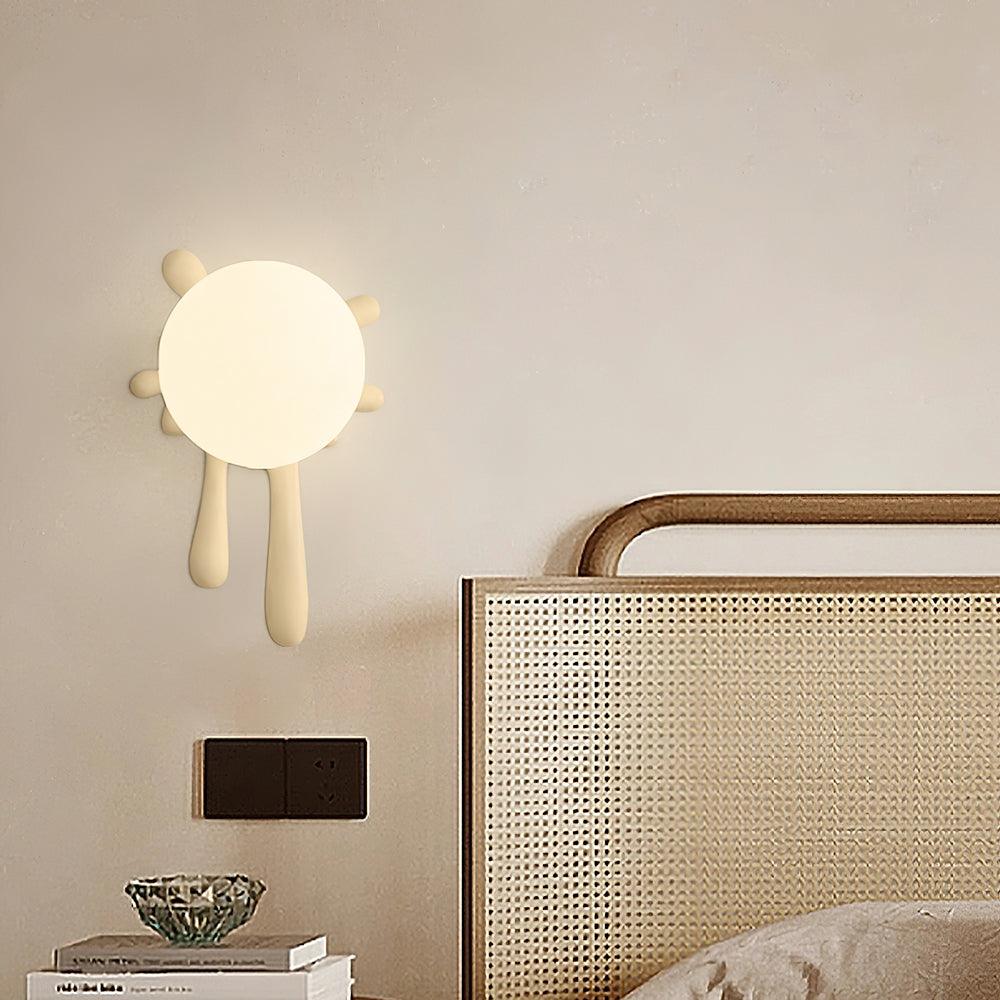 Wall Lamp Abstract Resin Splash Globe