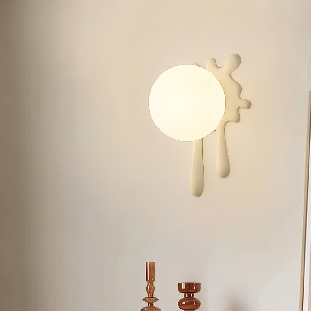 Wall Lamp Abstract Resin Splash Globe