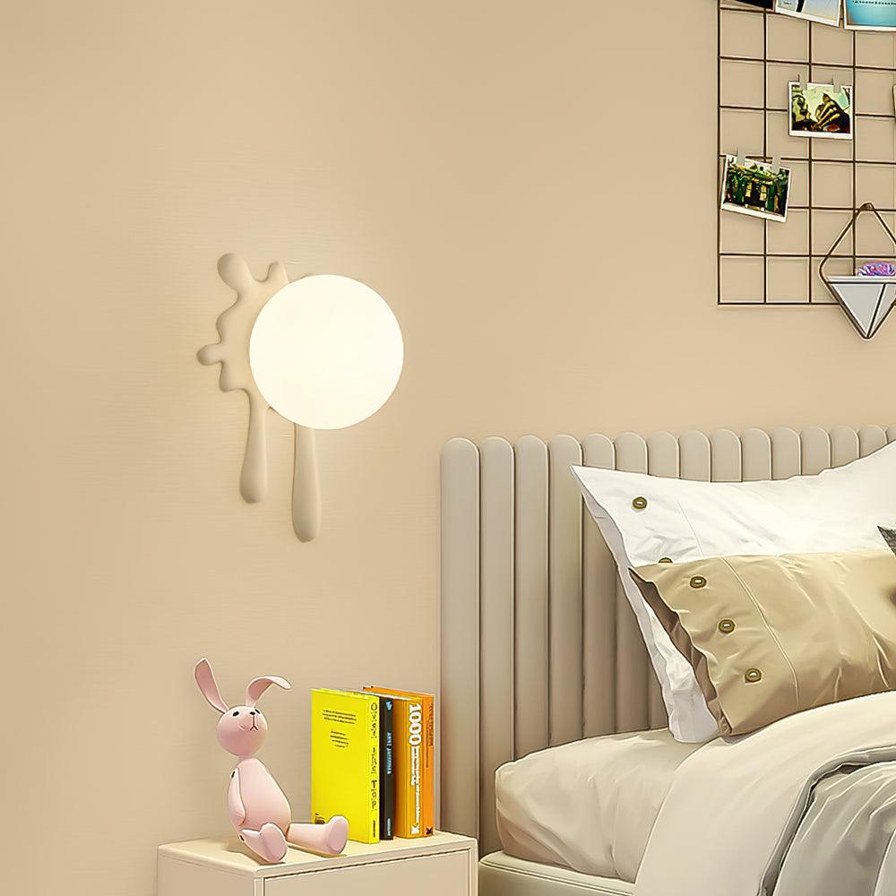 Wall Lamp Abstract Resin Splash Globe