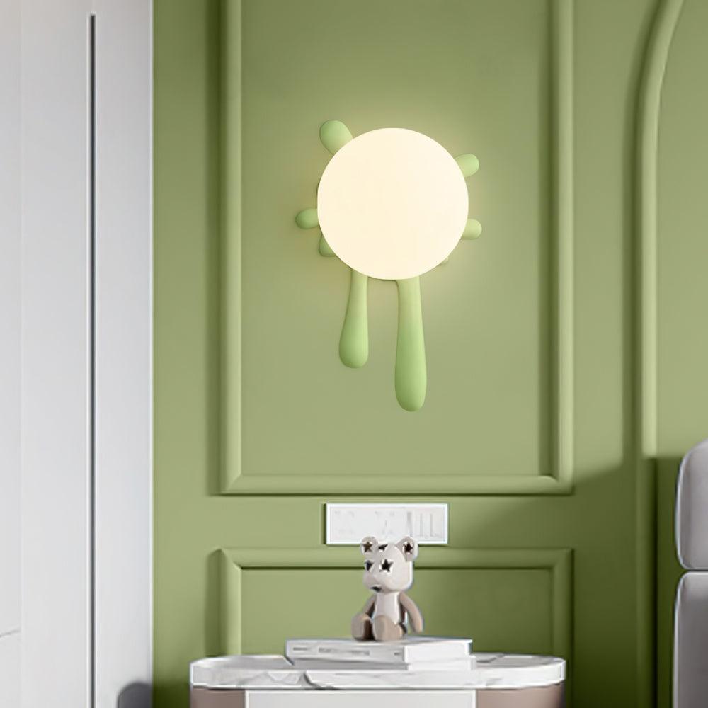 Wall Lamp Abstract Resin Splash Globe