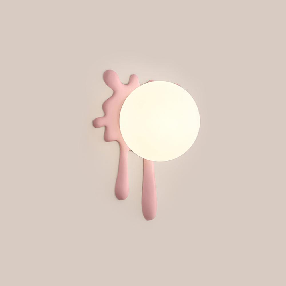 Wall Lamp Abstract Resin Splash Globe